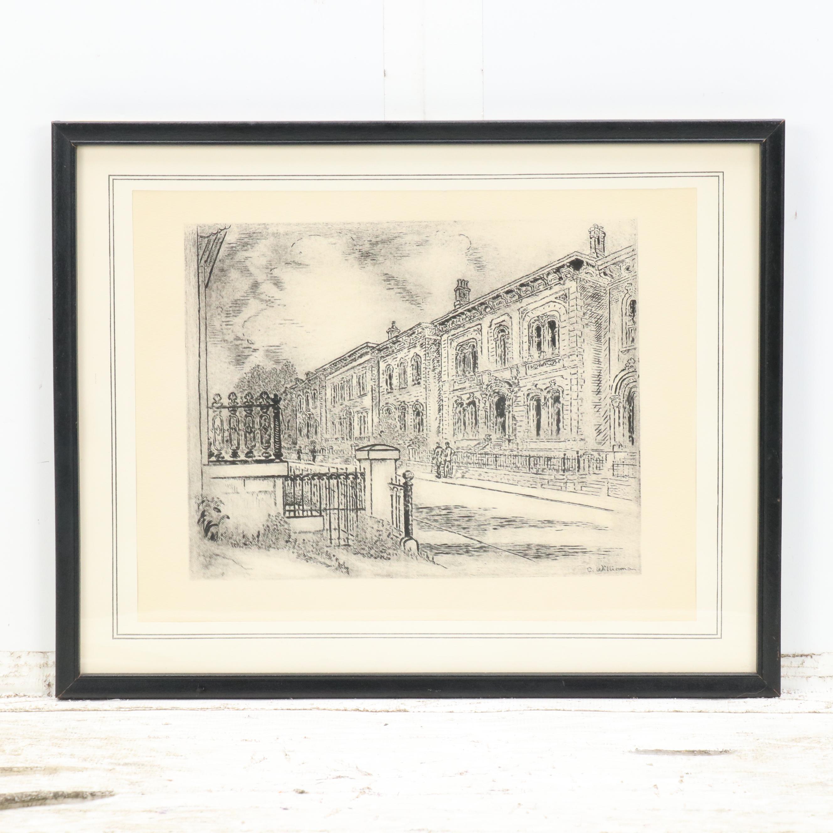 Halftones After Caroline Williams of 19th Century Cincinnati Scenes