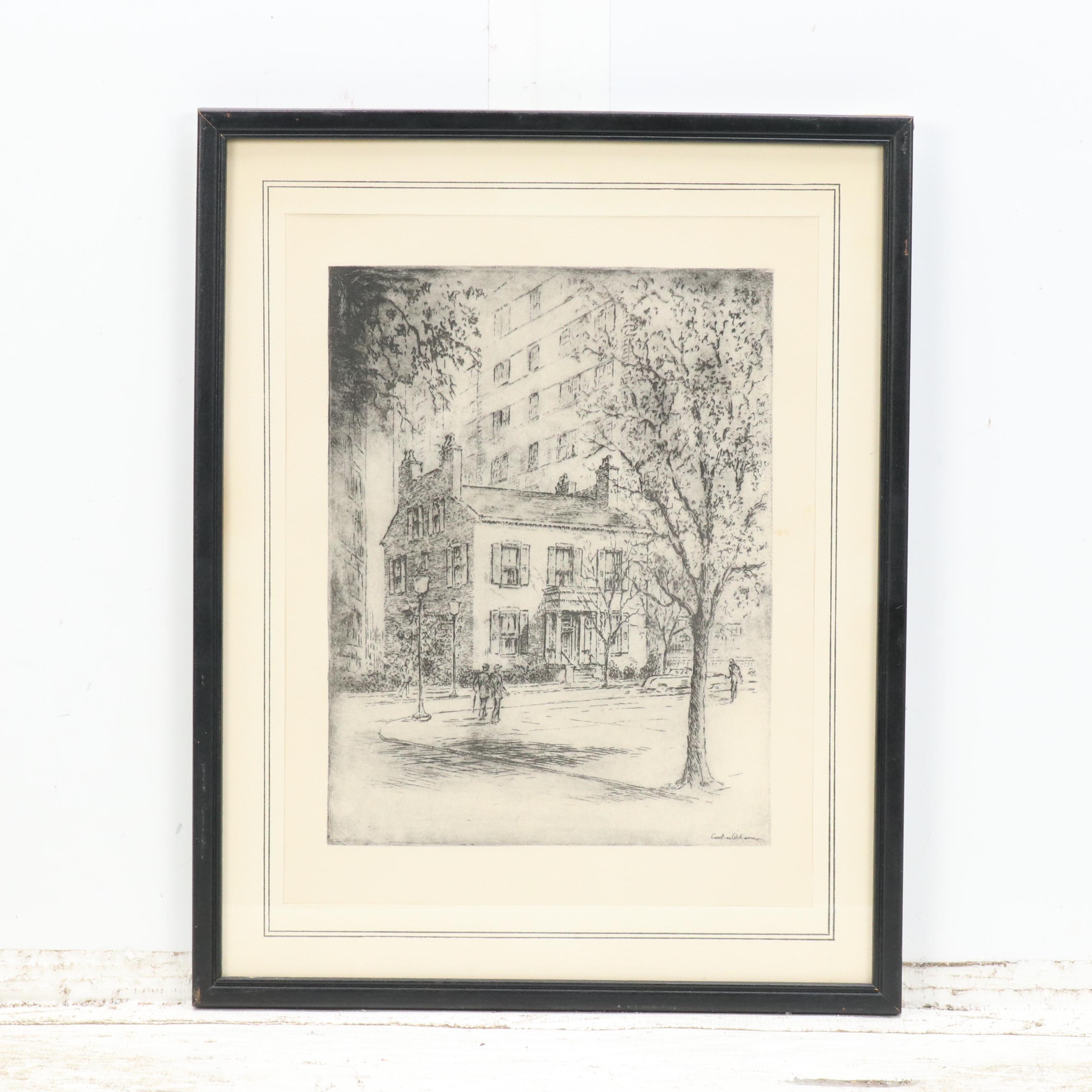 Halftones After Caroline Williams of 19th Century Cincinnati Scenes