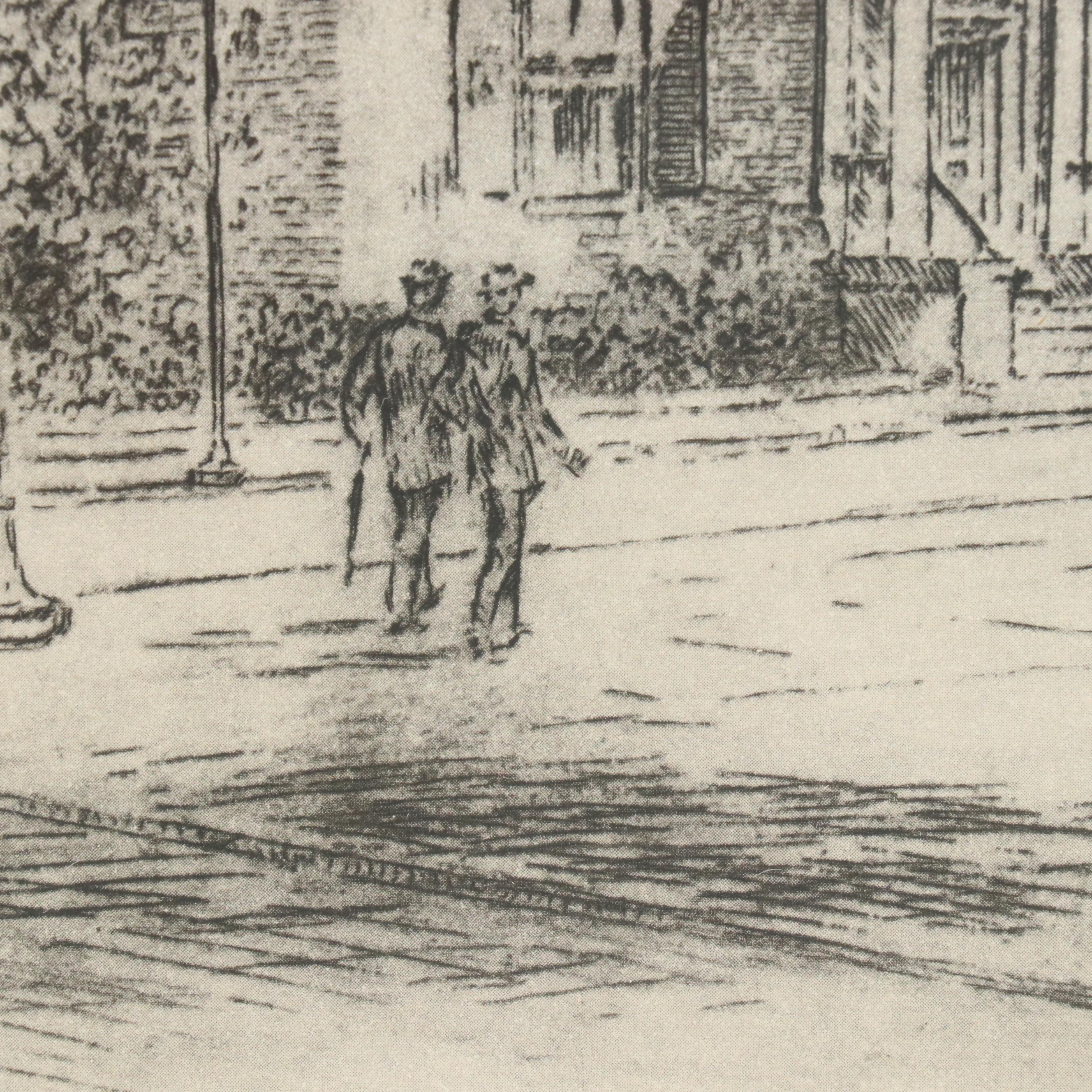 Halftones After Caroline Williams of 19th Century Cincinnati Scenes