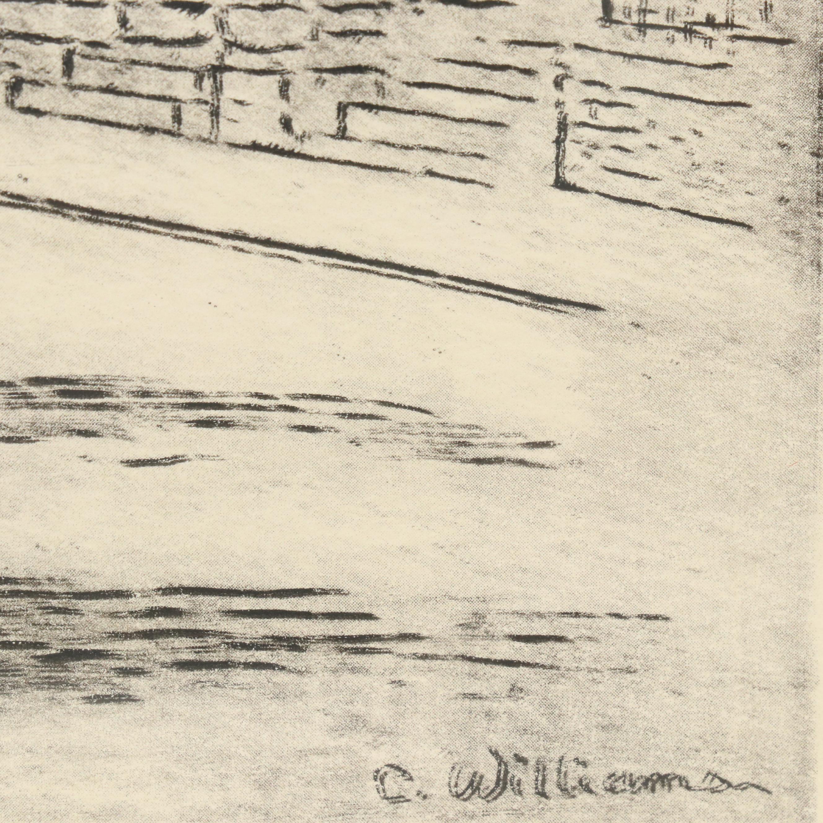 Halftones After Caroline Williams of 19th Century Cincinnati Scenes