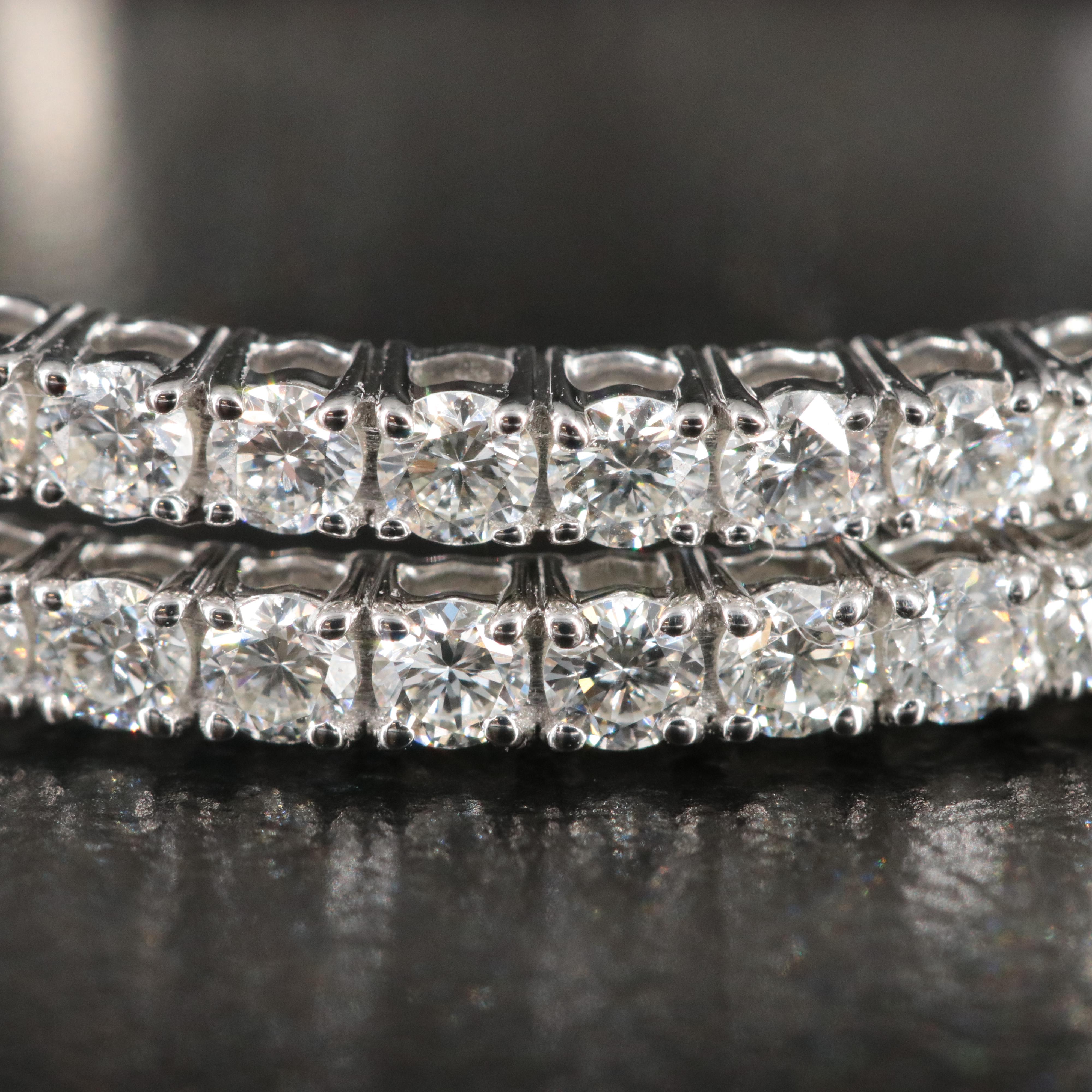 Platinum 2.86 CTW Diamond Inside-Out Hoop Earrings