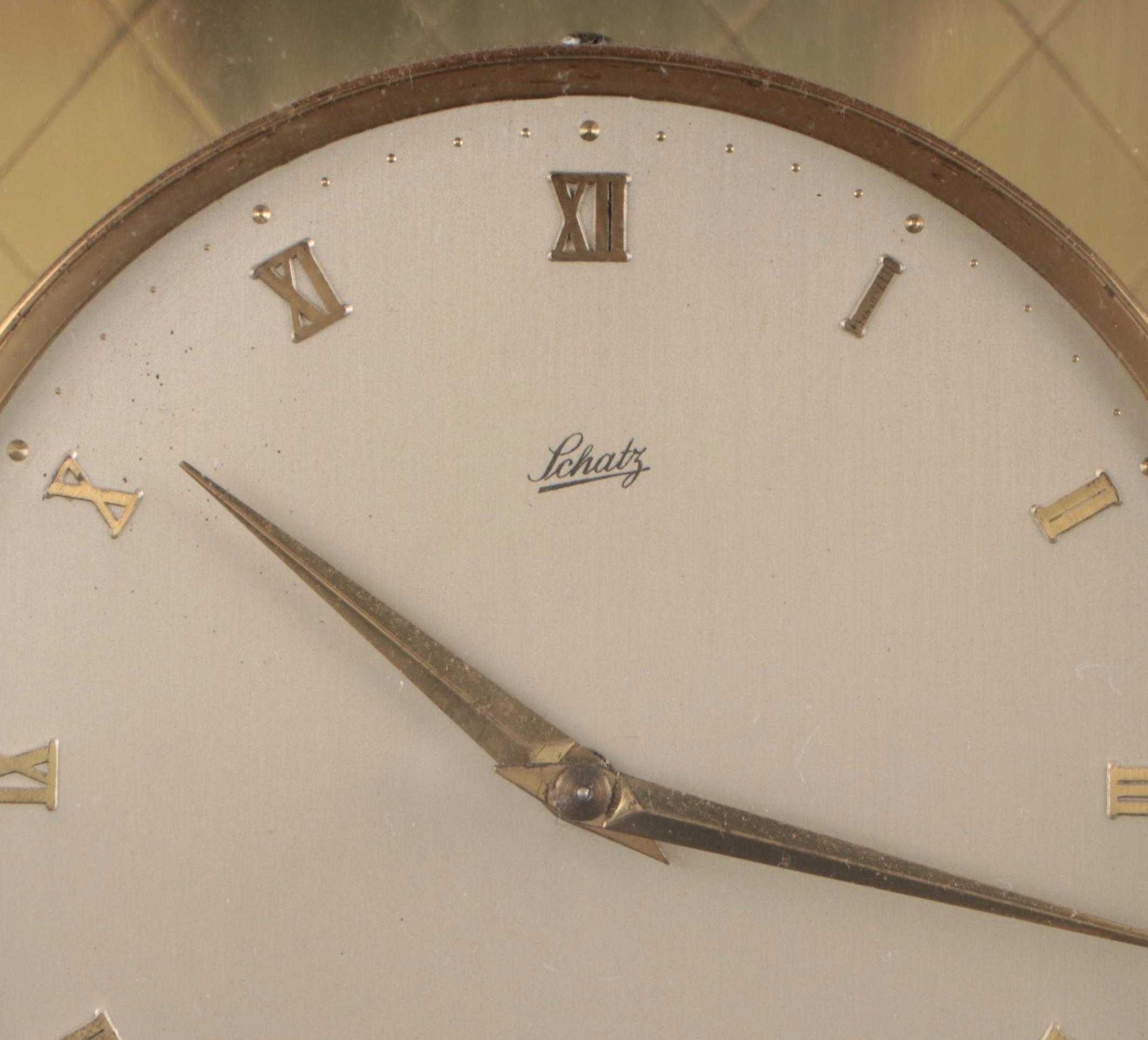 Schatz 1000 Day Brass Mantel Clock