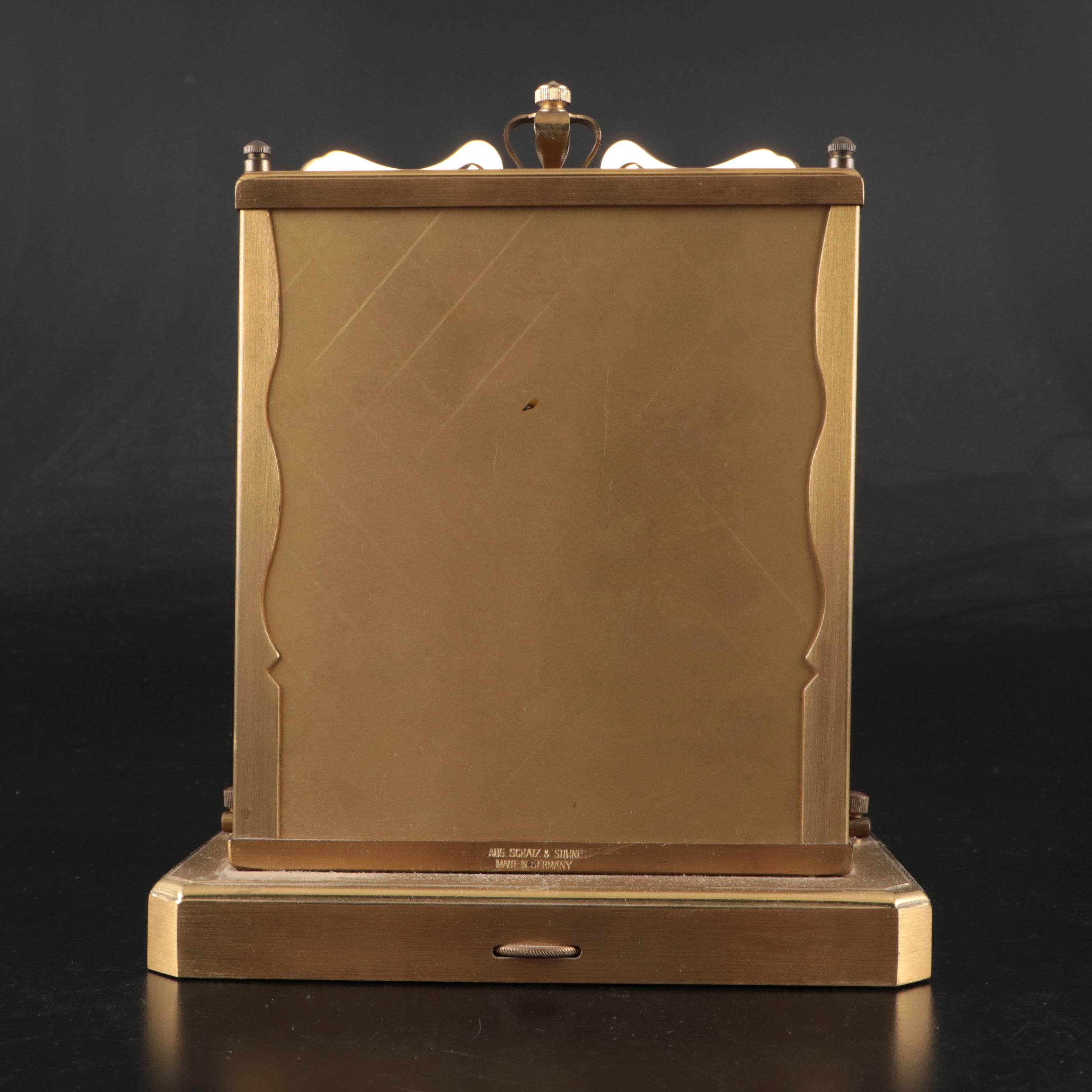 Schatz 1000 Day Brass Mantel Clock