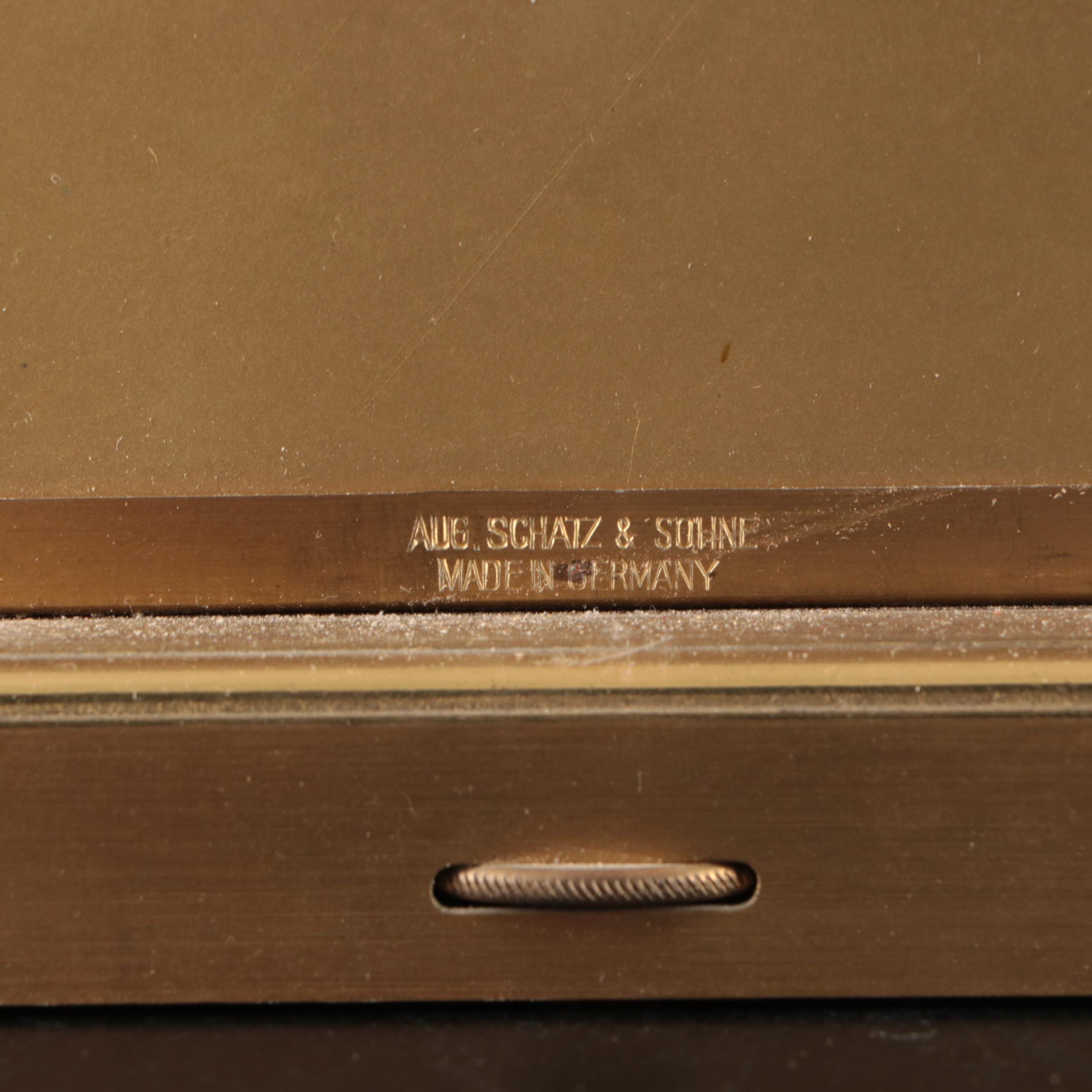 Schatz 1000 Day Brass Mantel Clock