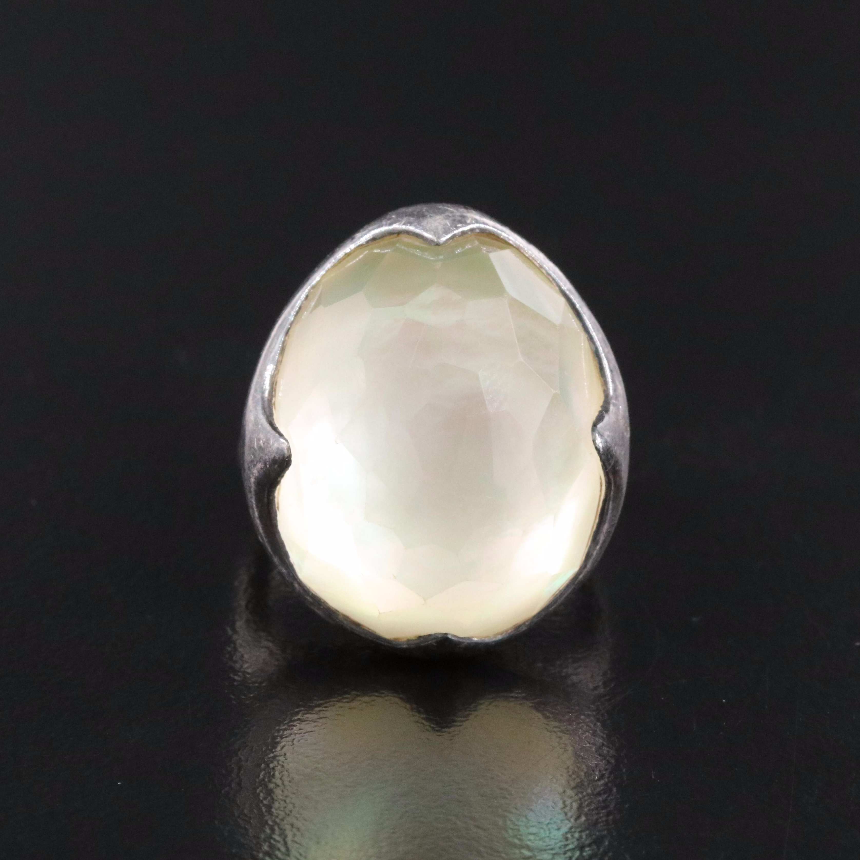 Ippolita Rock Candy Prince Sterling Quartz and Mother of Pearl Ring