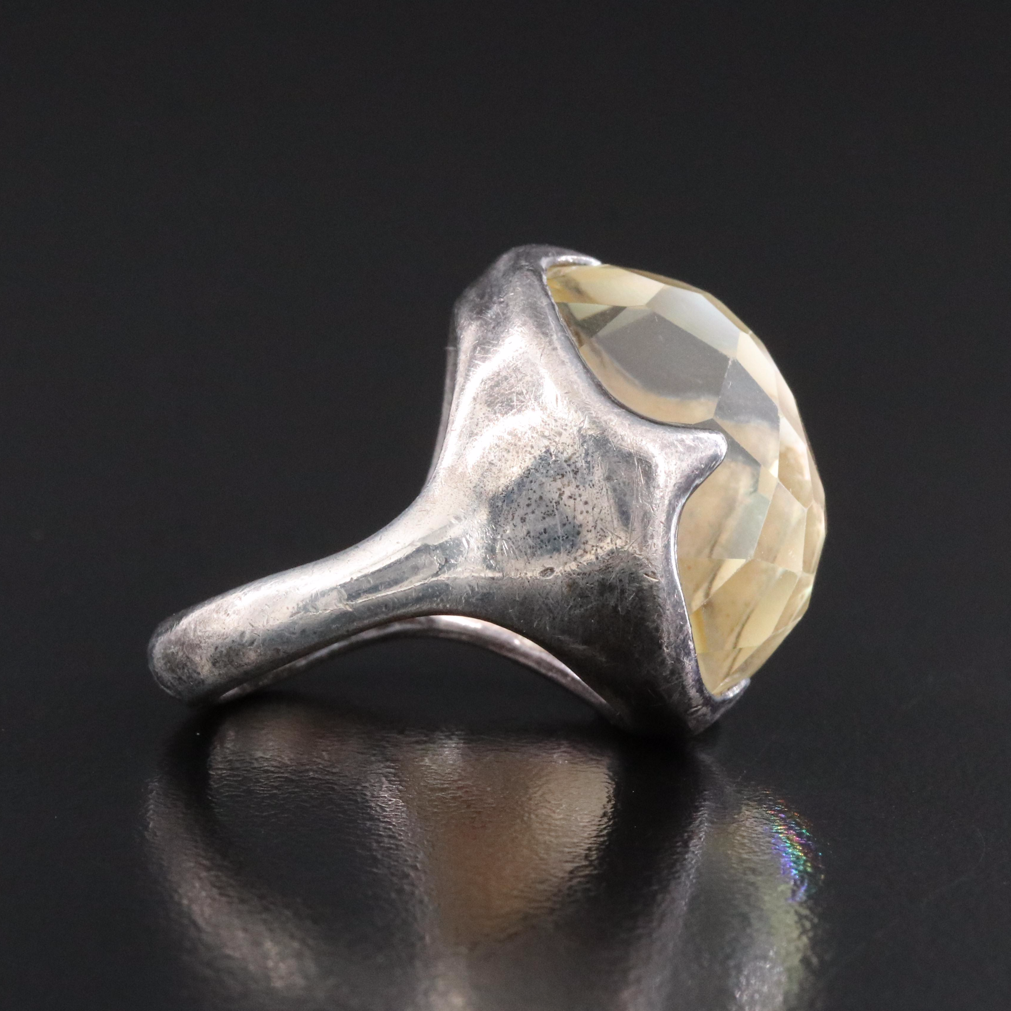 Ippolita Rock Candy Prince Sterling Quartz and Mother of Pearl Ring