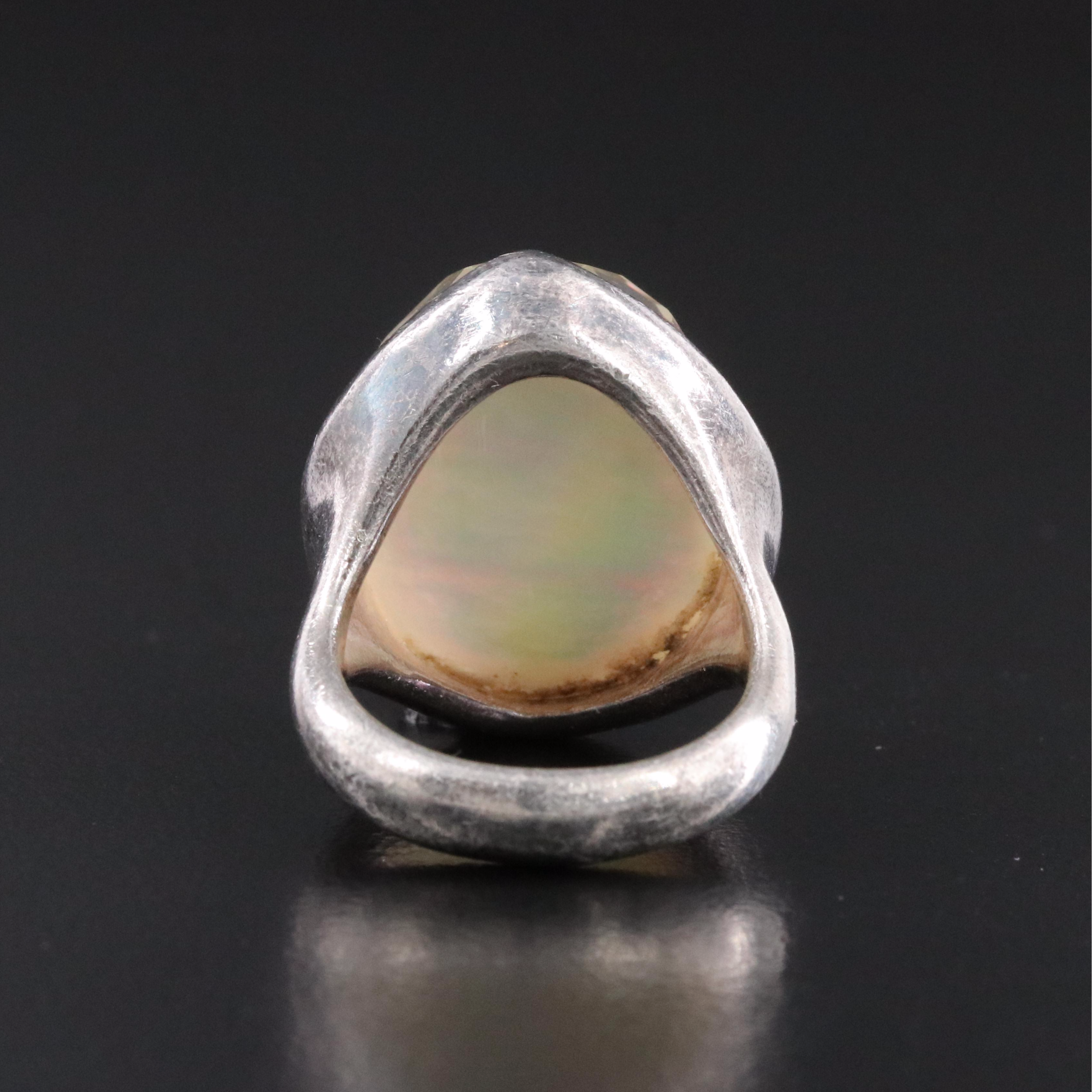 Ippolita Rock Candy Prince Sterling Quartz and Mother of Pearl Ring