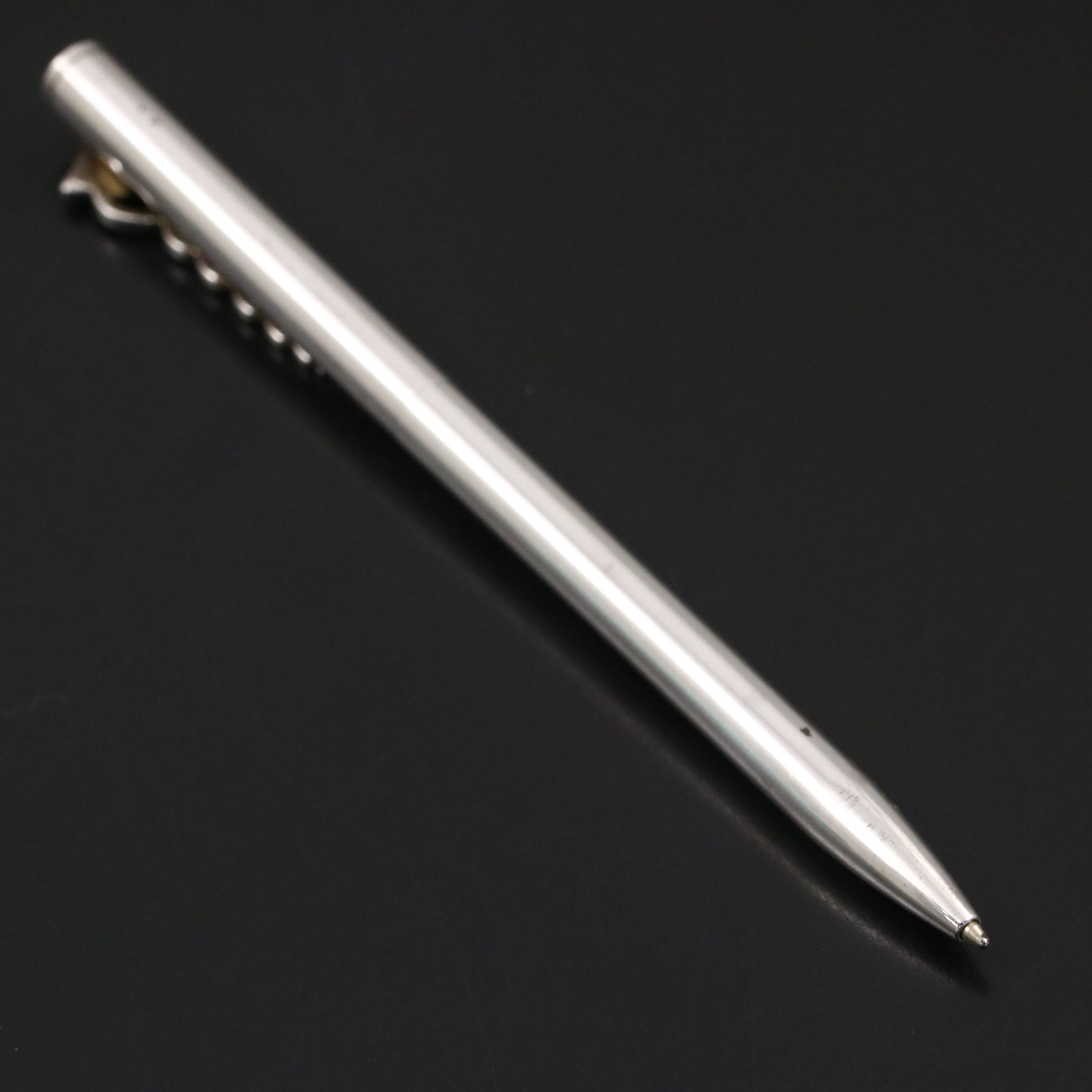 Tiffany & Co. Sterling Caduceus Ballpoint Pen, Presentation Case & Silver Cloth