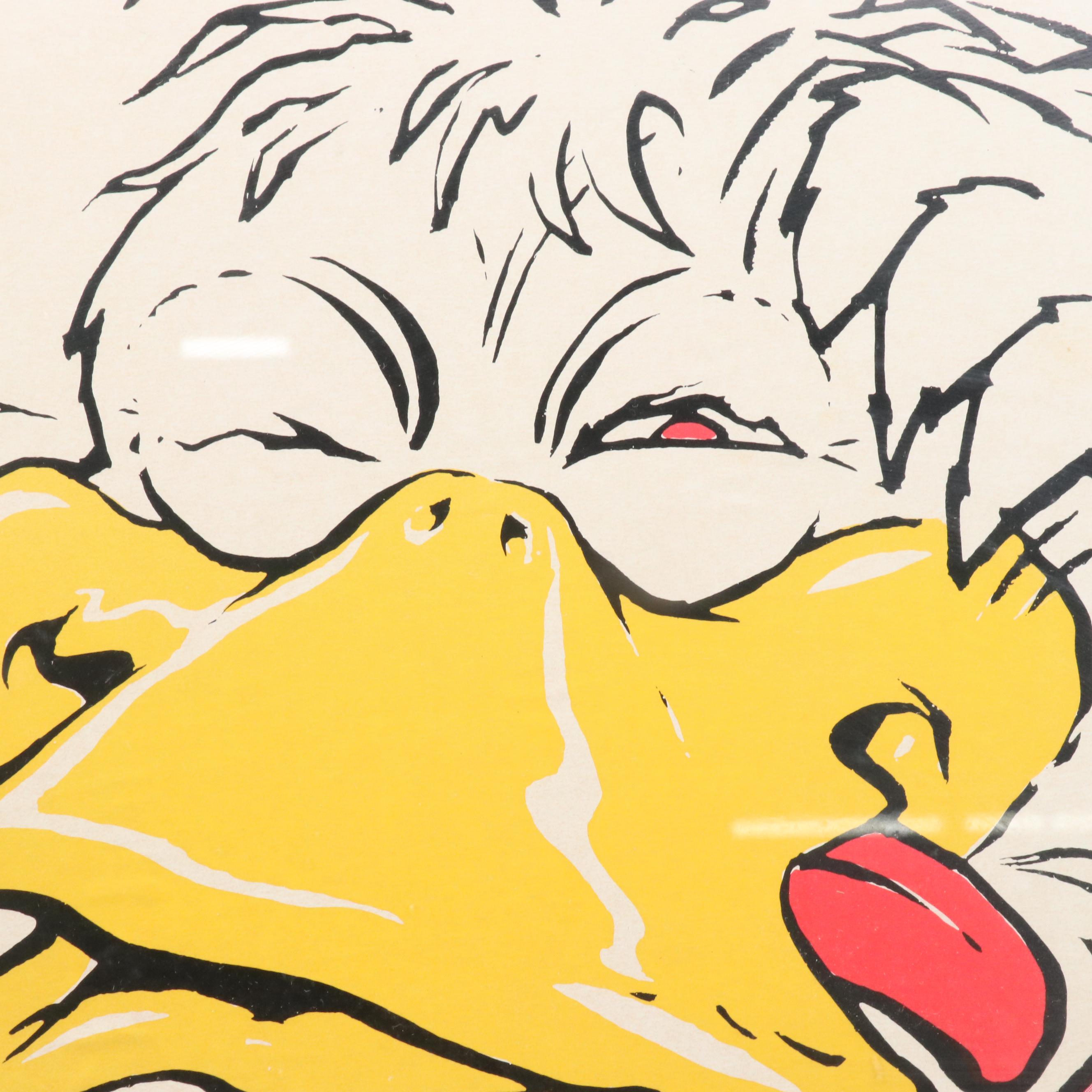 Girardin Designs Serigraph "I Don't Do Mornings," 1987