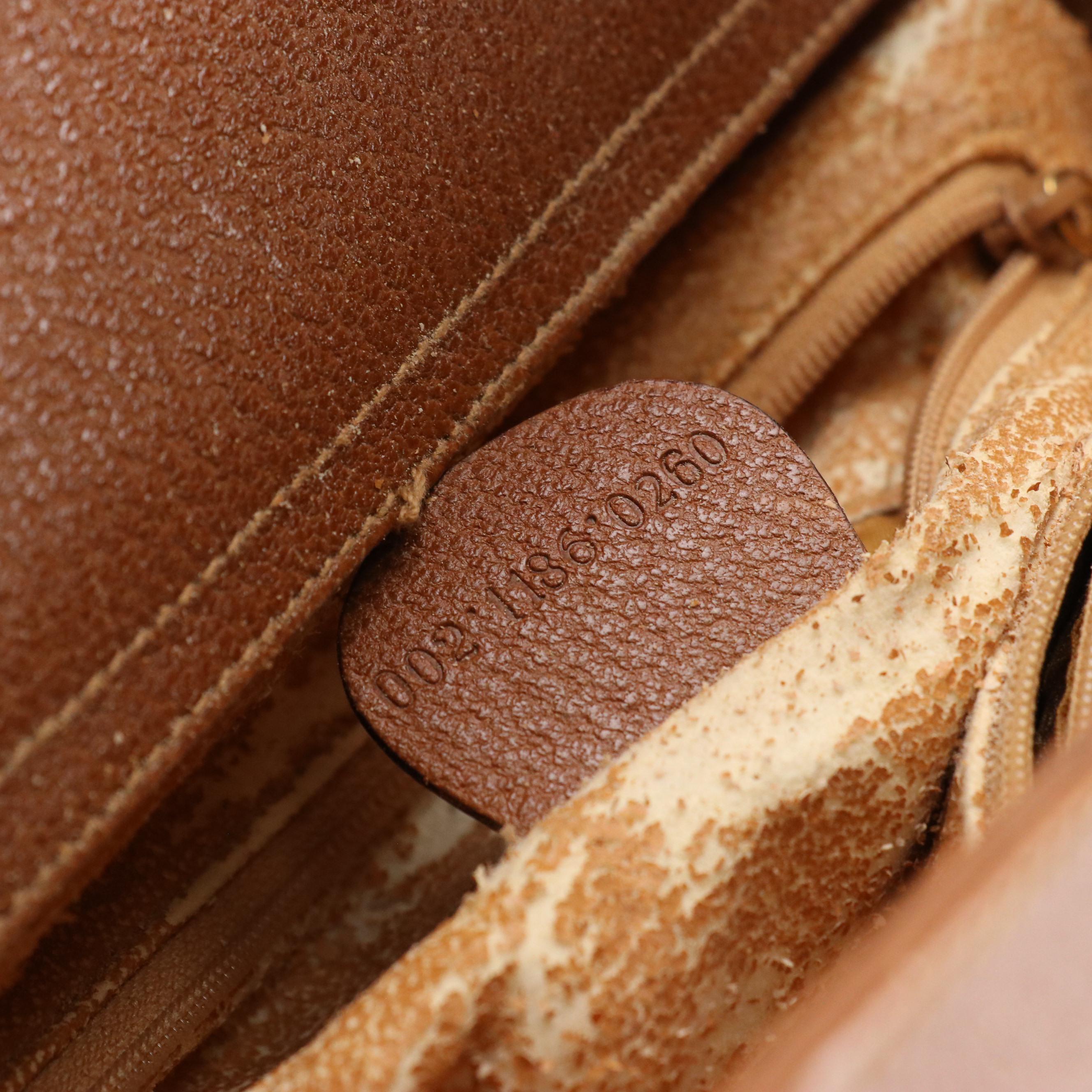 Gucci Large Diana Bamboo Handle Tote in Caramel Brown Cinghiale Leather