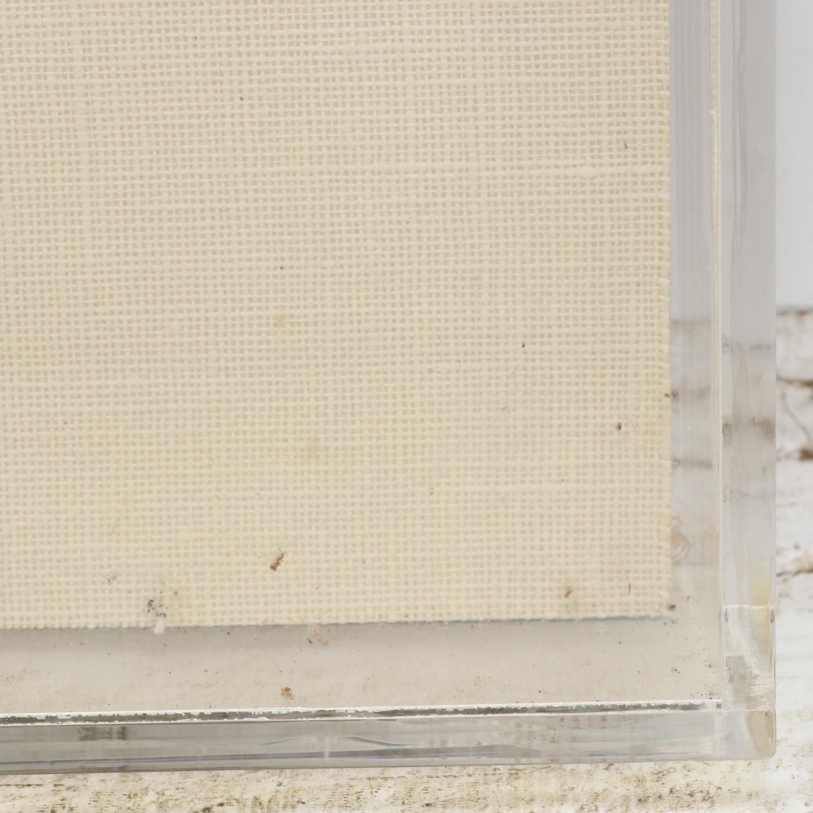 Abstract Mixed Media Pulp Painting with Wooden Dowels