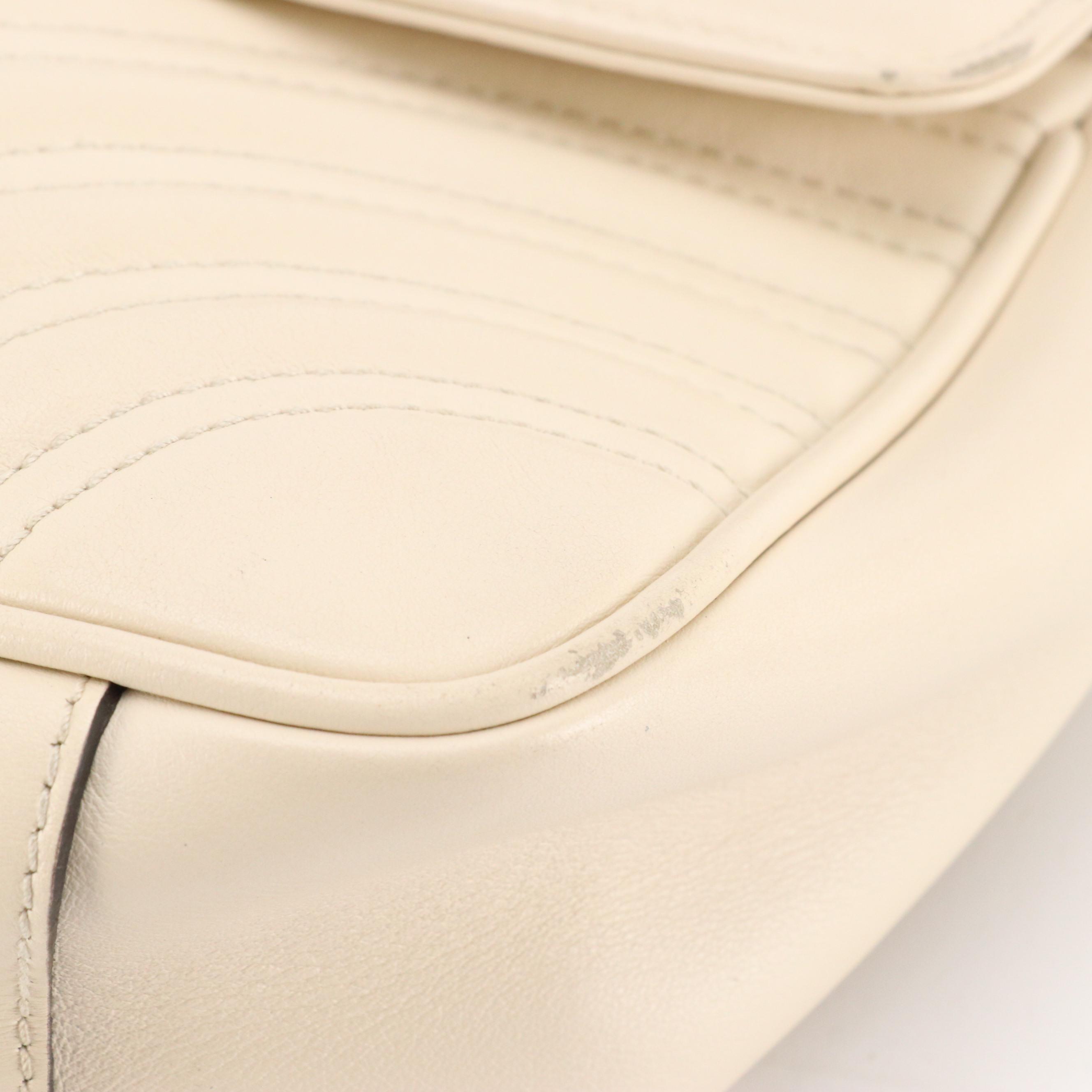 Gucci Marmont Two Way Bag in Neutral Matelassé Leather