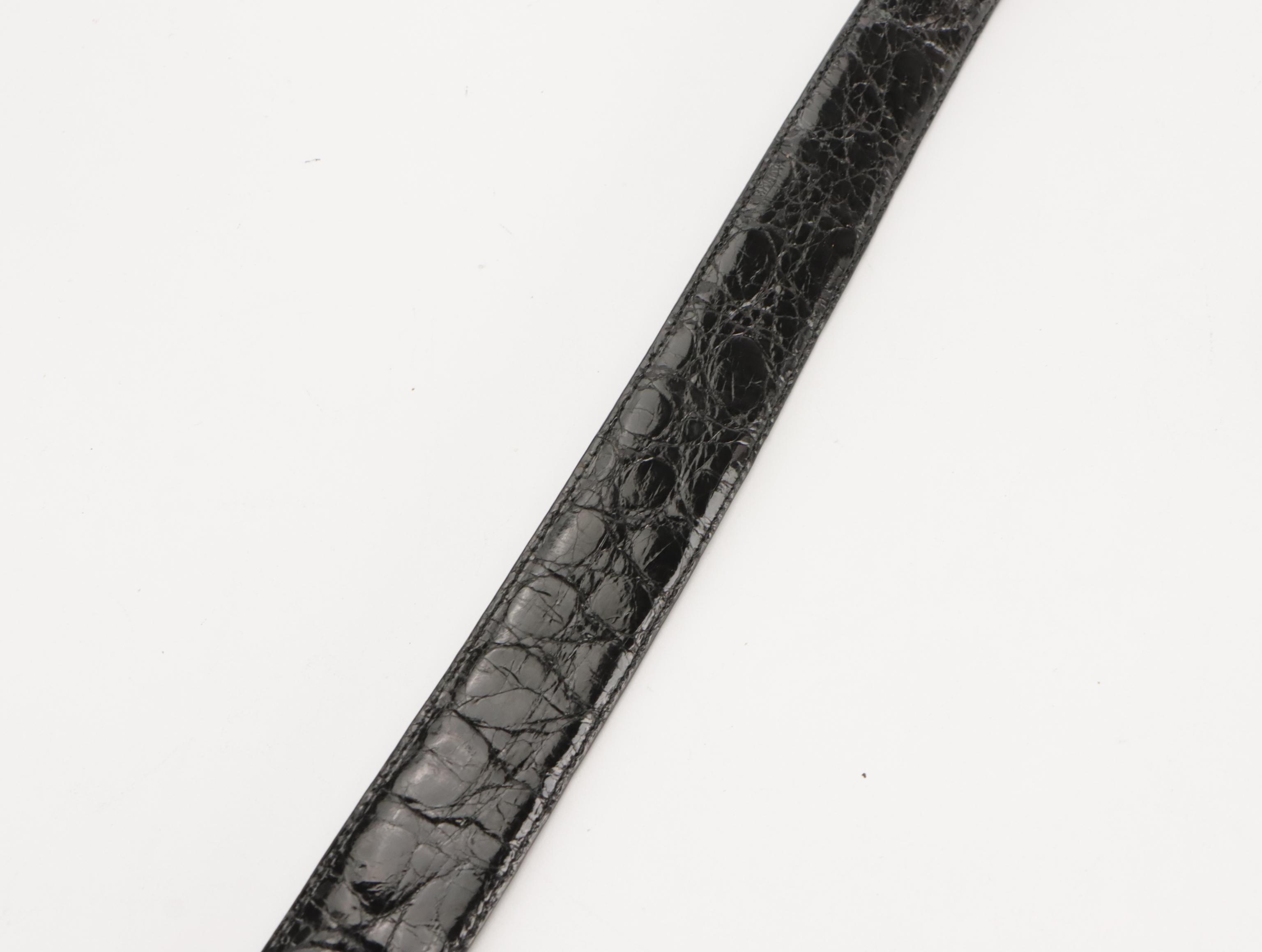 Worth Shiny Croc Embossed, Lizardskin, and More Leather Belts, Other Jewel Belt