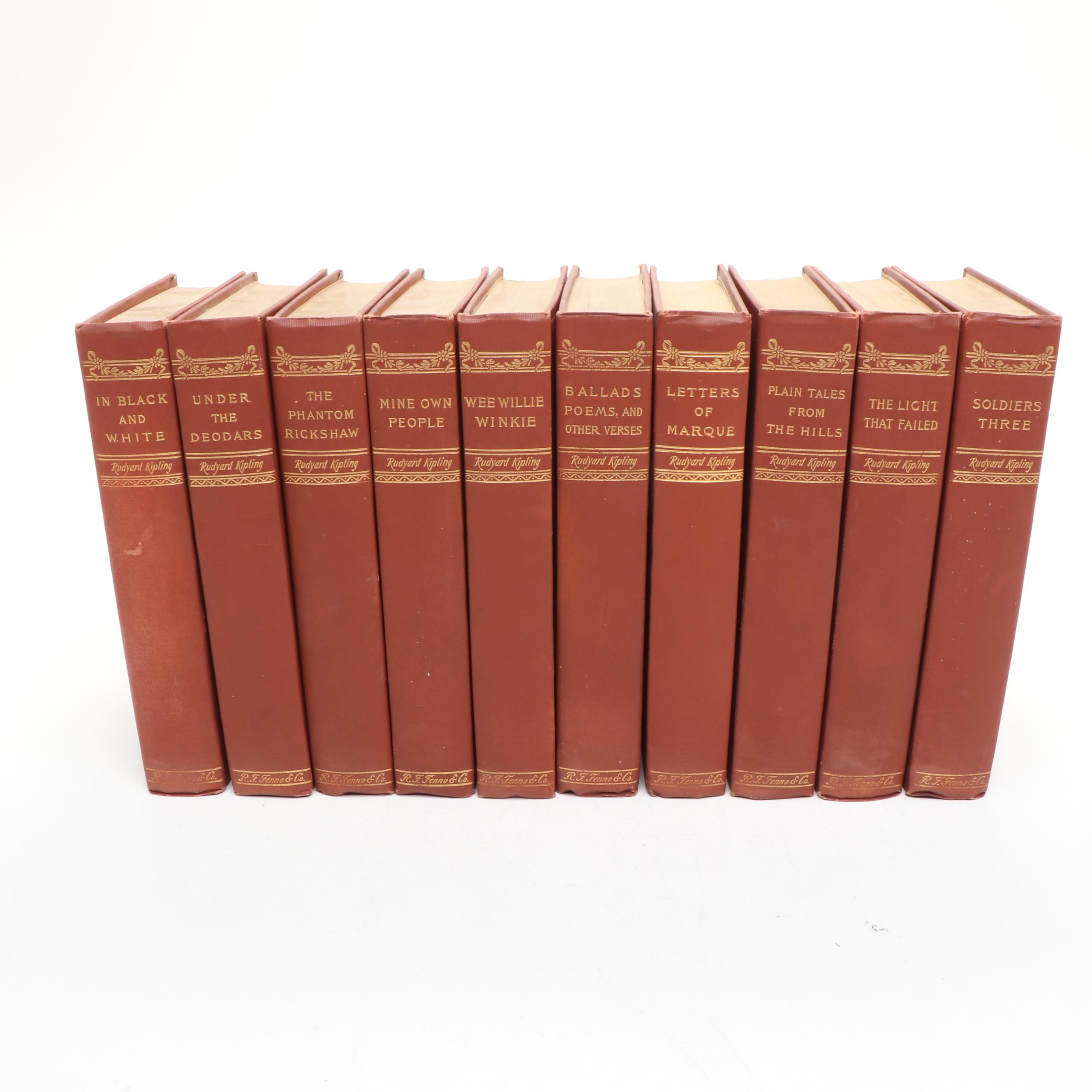 "The Works of Rudyard Kipling" Ten-Volume Set, circa 1900