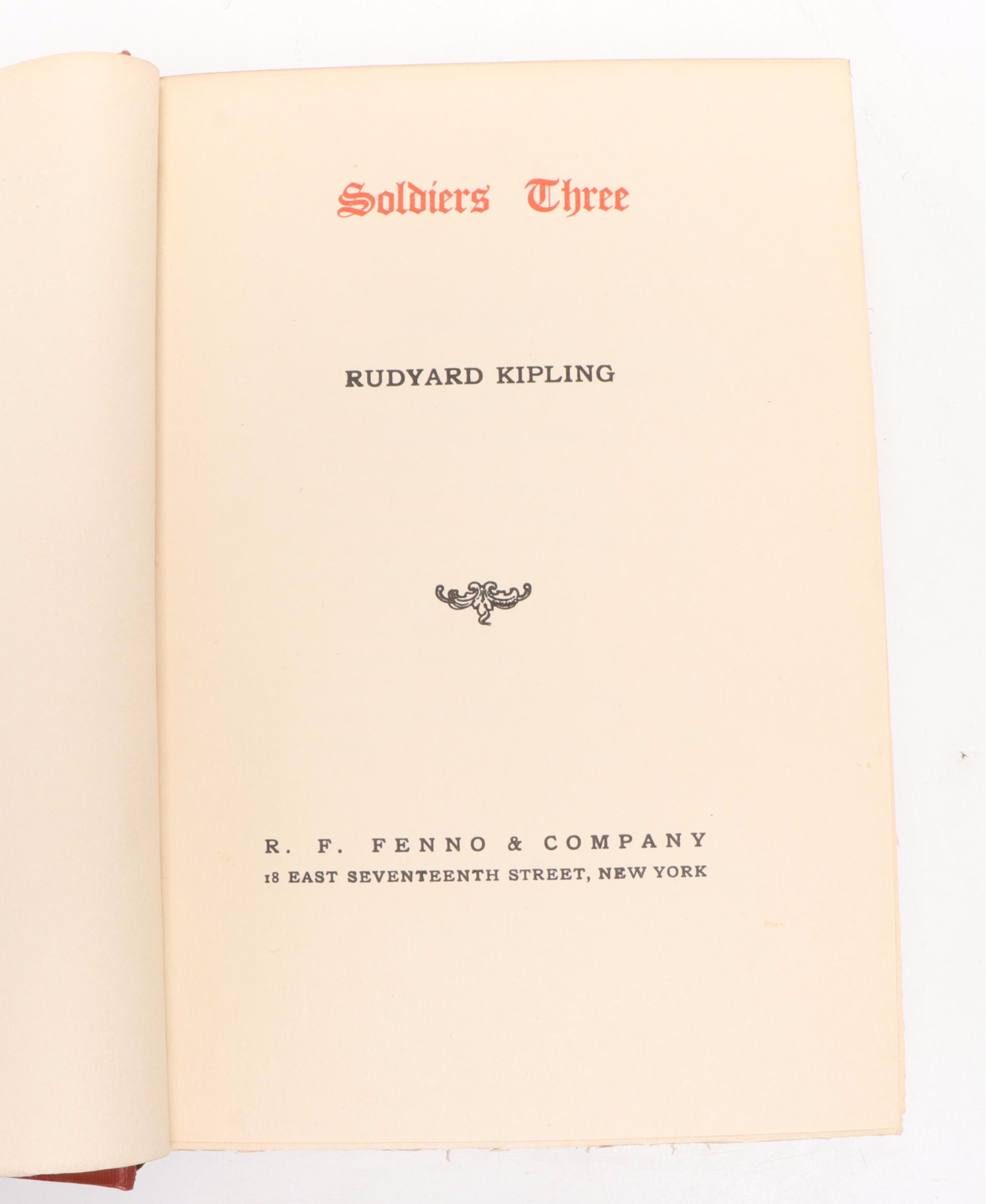 "The Works of Rudyard Kipling" Ten-Volume Set, circa 1900