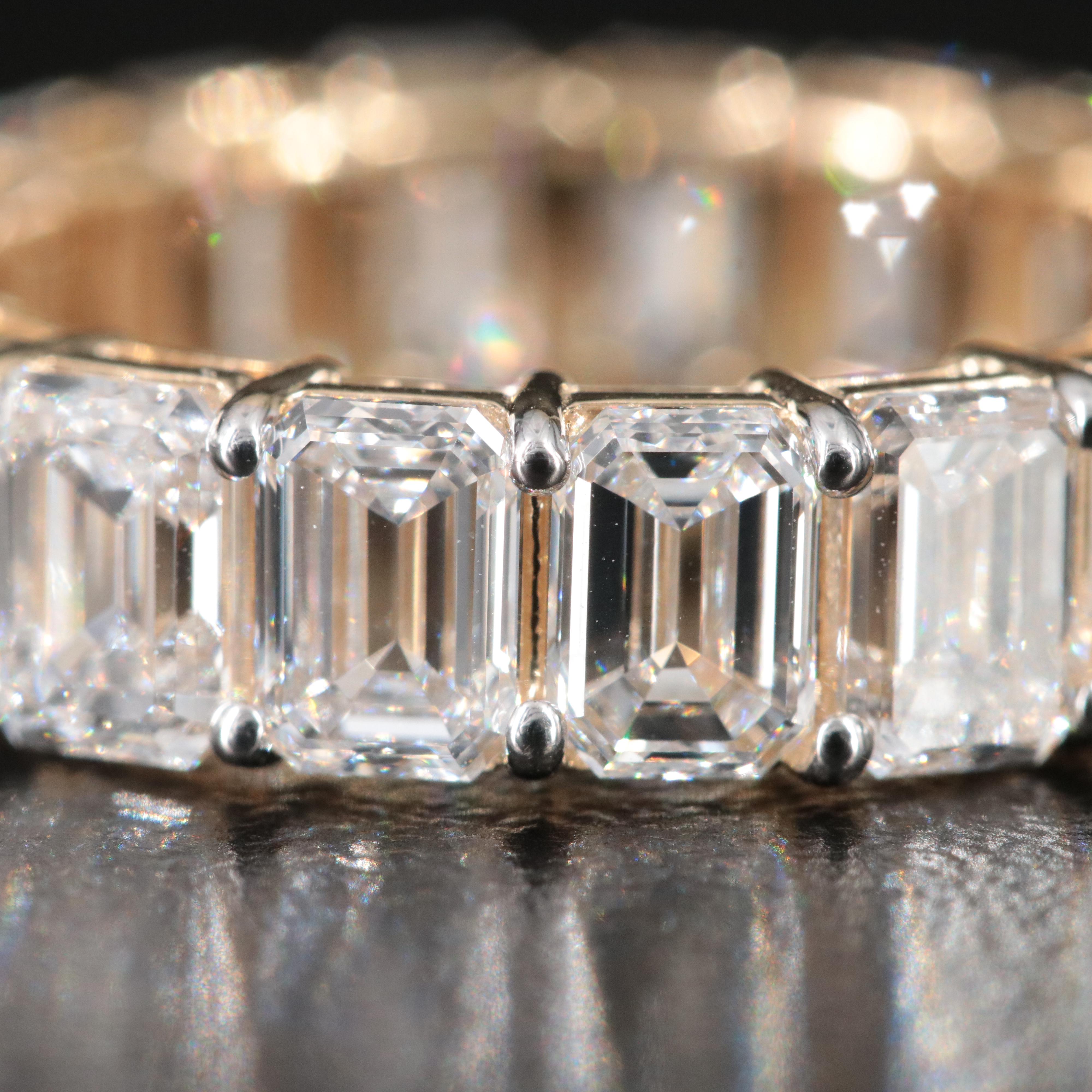 14K 7.43 CTW Lab Grown Diamond Eternity Band