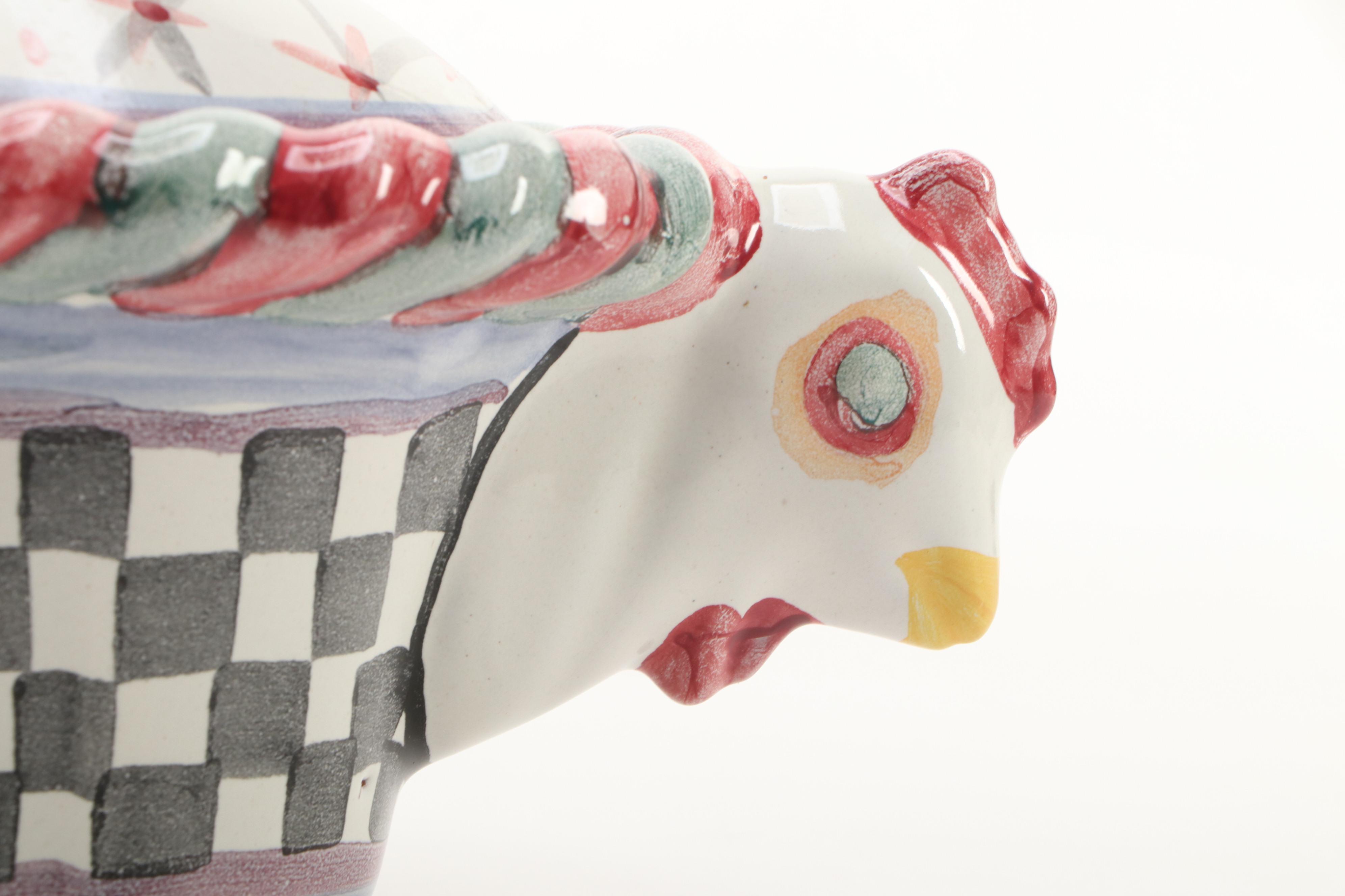 MacKenzie-Childs "Piccadilly" Casserole Dish  and Other Tableware