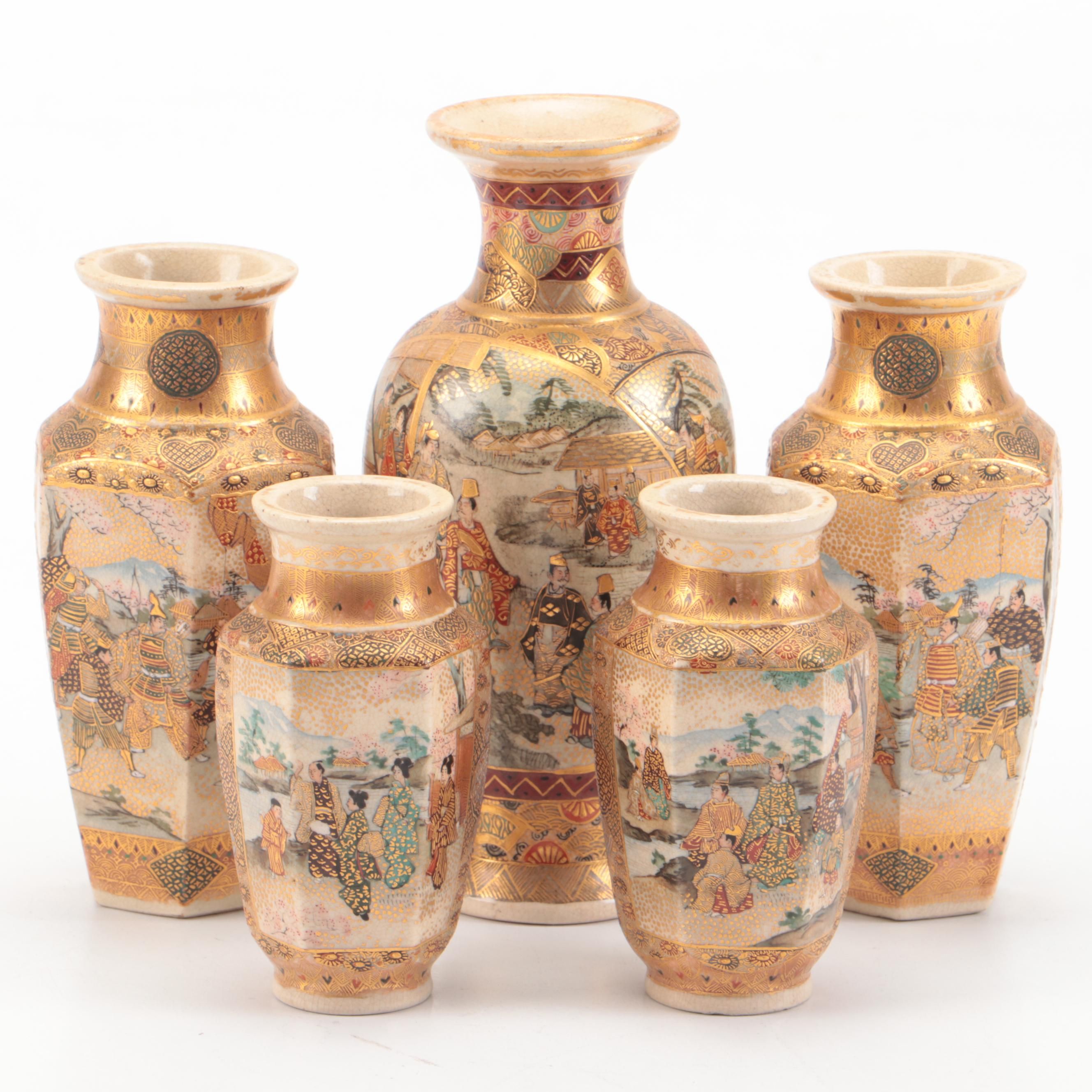 Japanese Satsuma Vases
