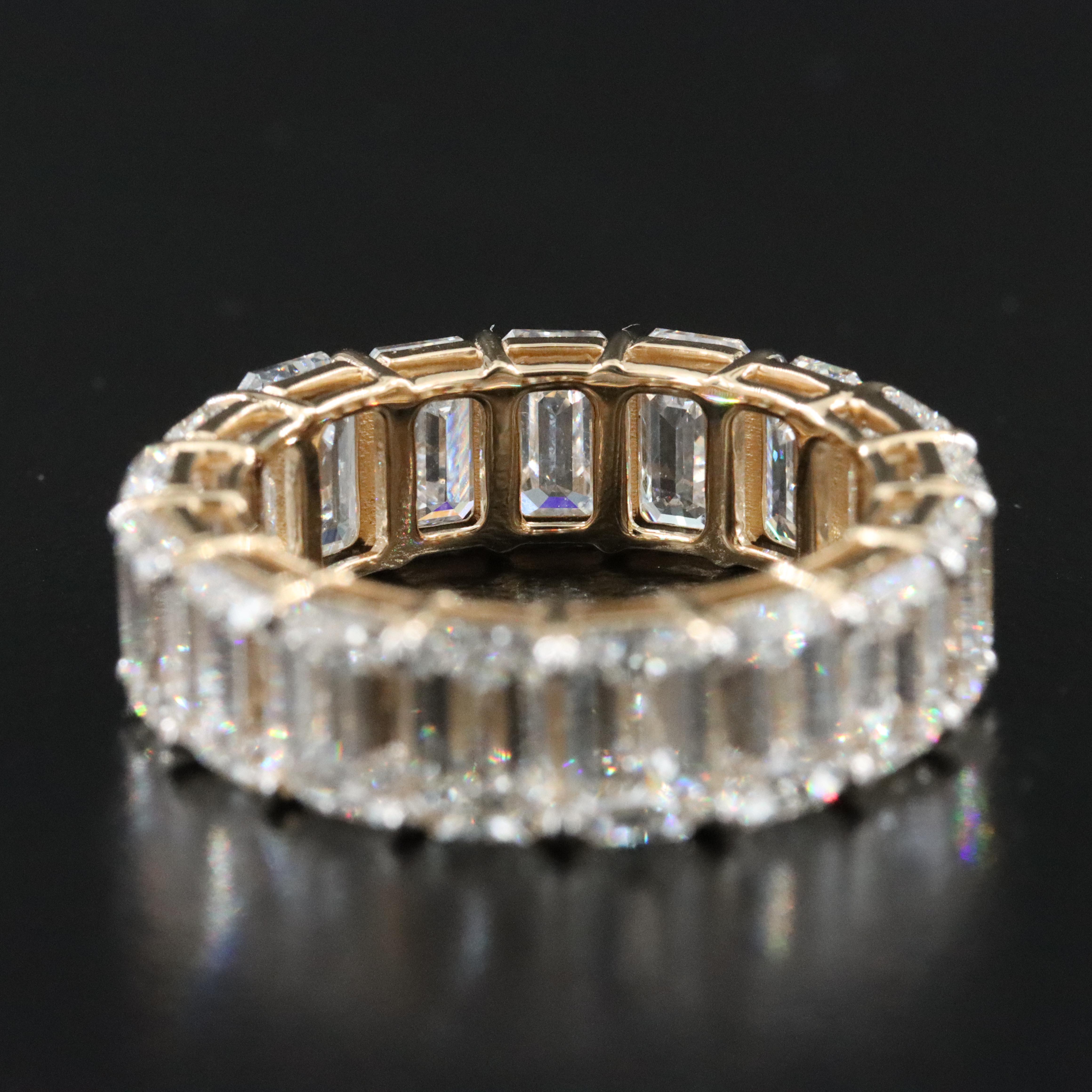 14K 9.32 CTW Lab Grown Diamond Eternity Band
