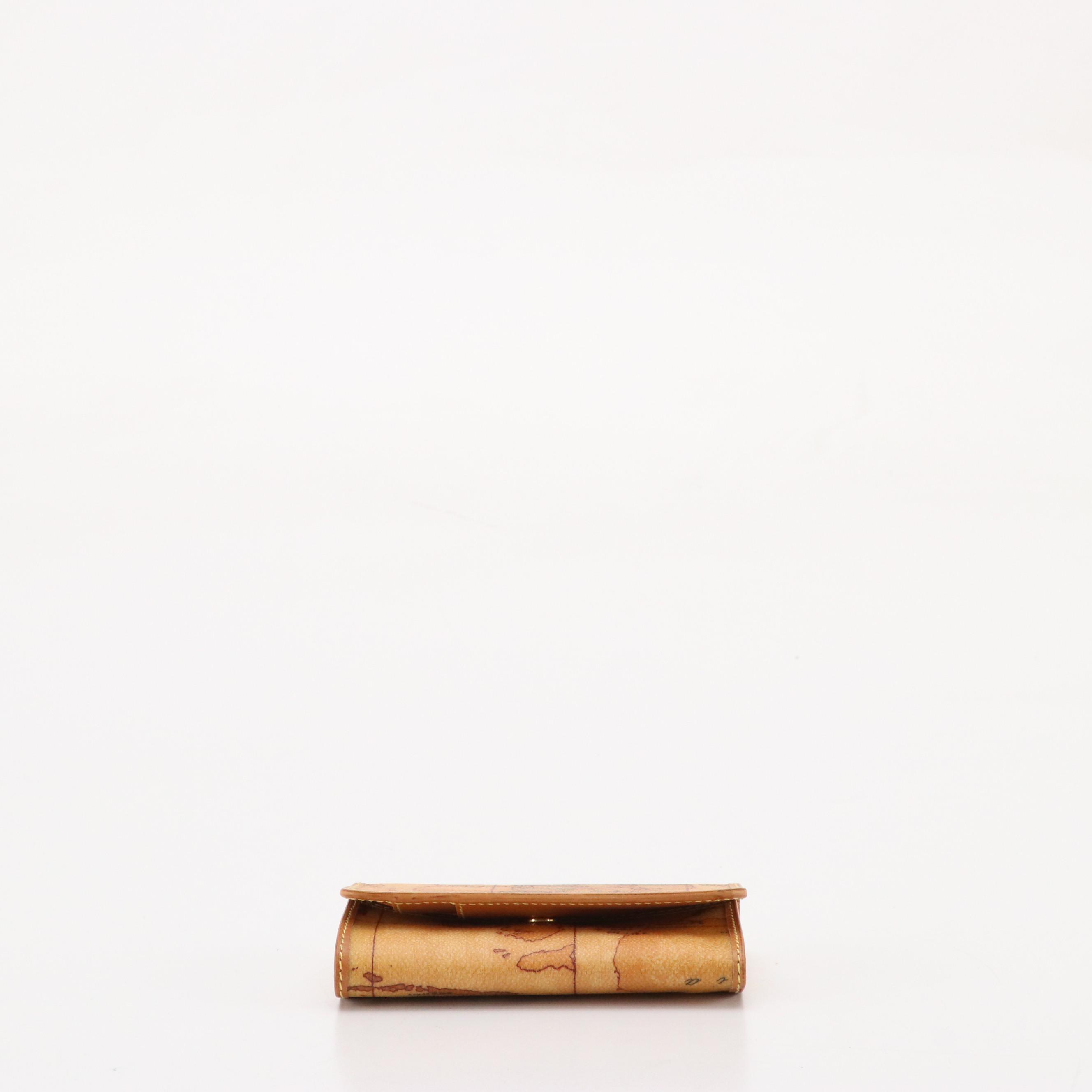 Alviero Martini 1A Two-Way Shoulder Bag and Compact Wallet in Geo Print Canvas