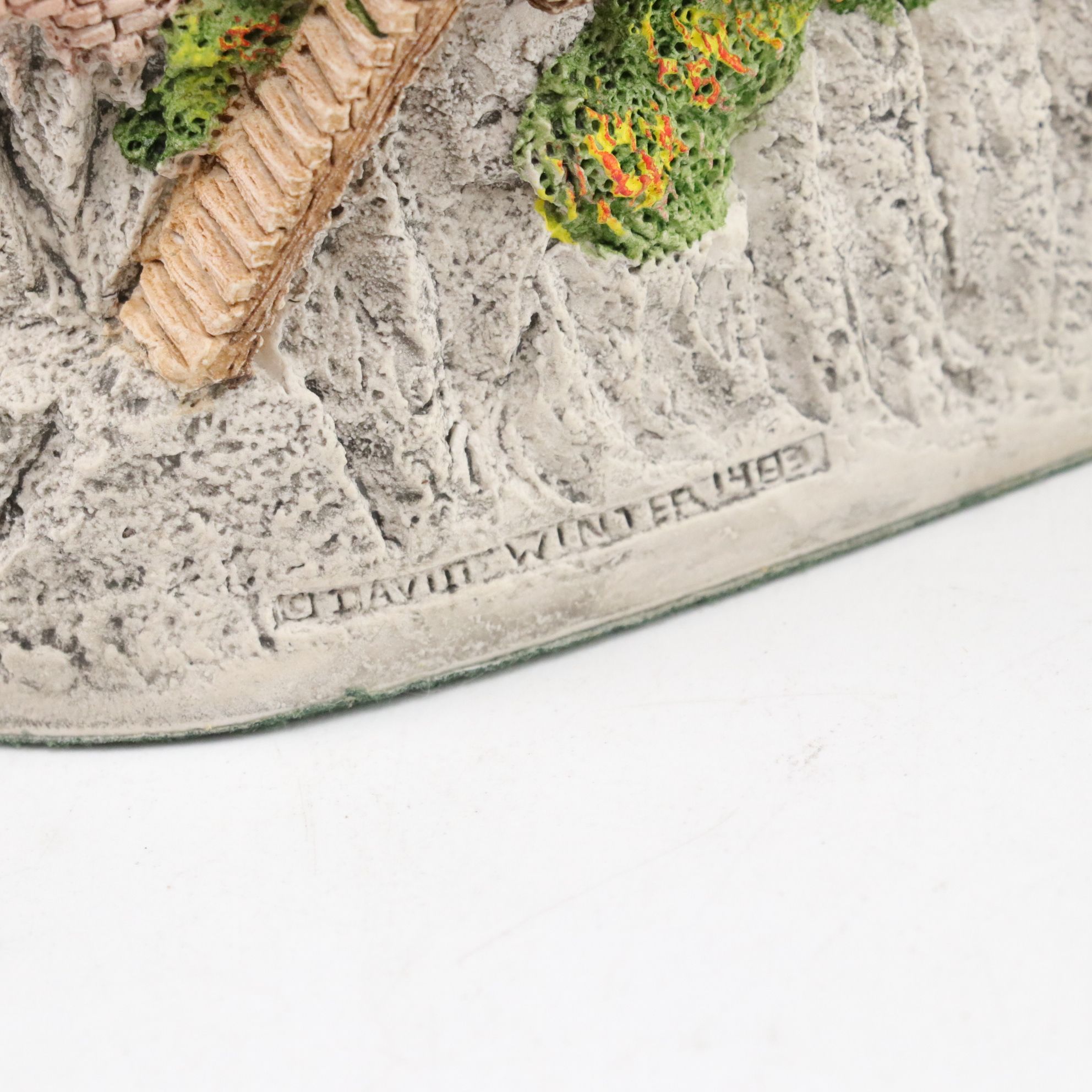 Six David Winter Cottages with "Hertford Court" and "Market Street"