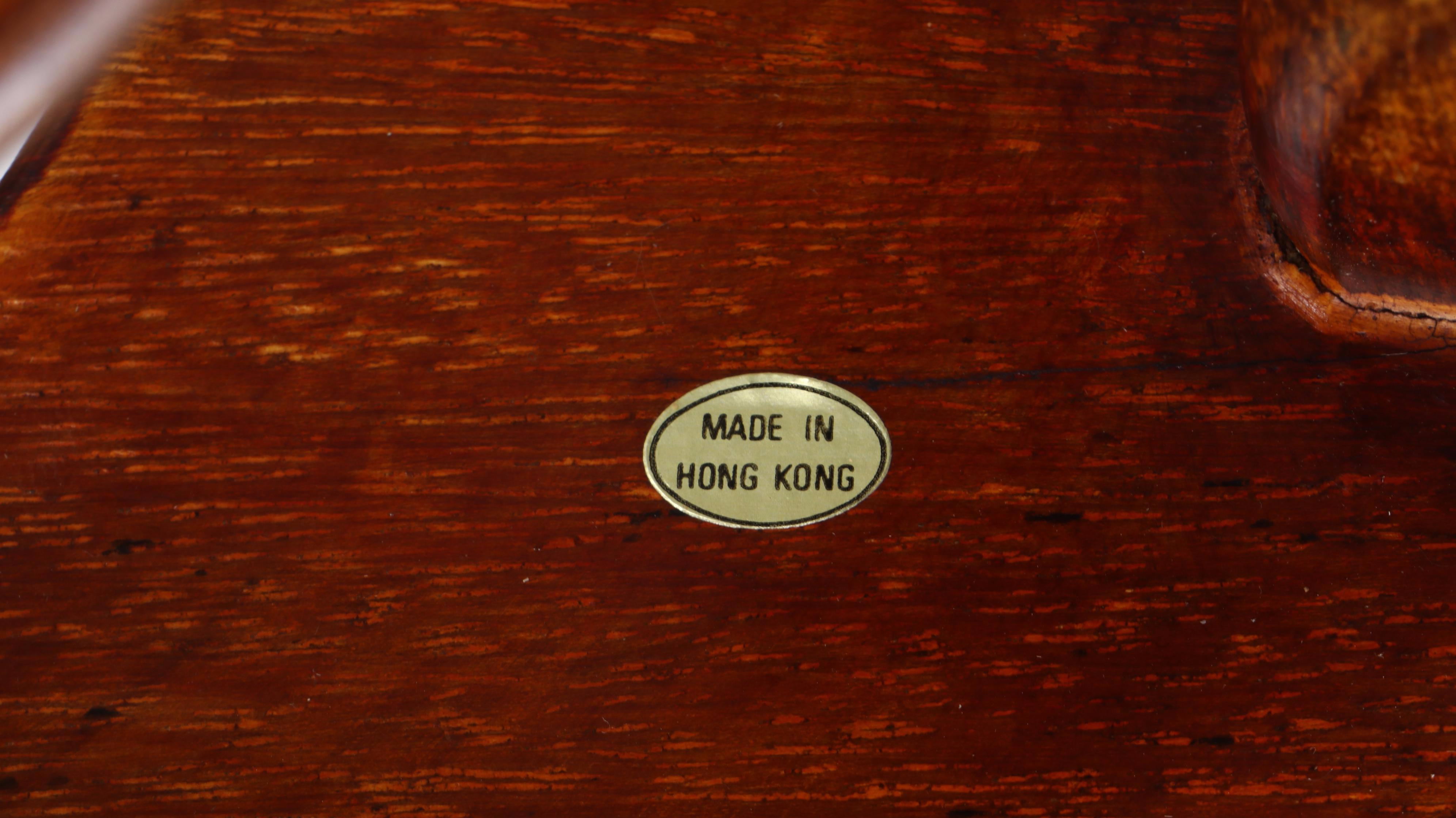 Pair of Chinese Porcelain Famille Noire Fishbowl Planters with Stands