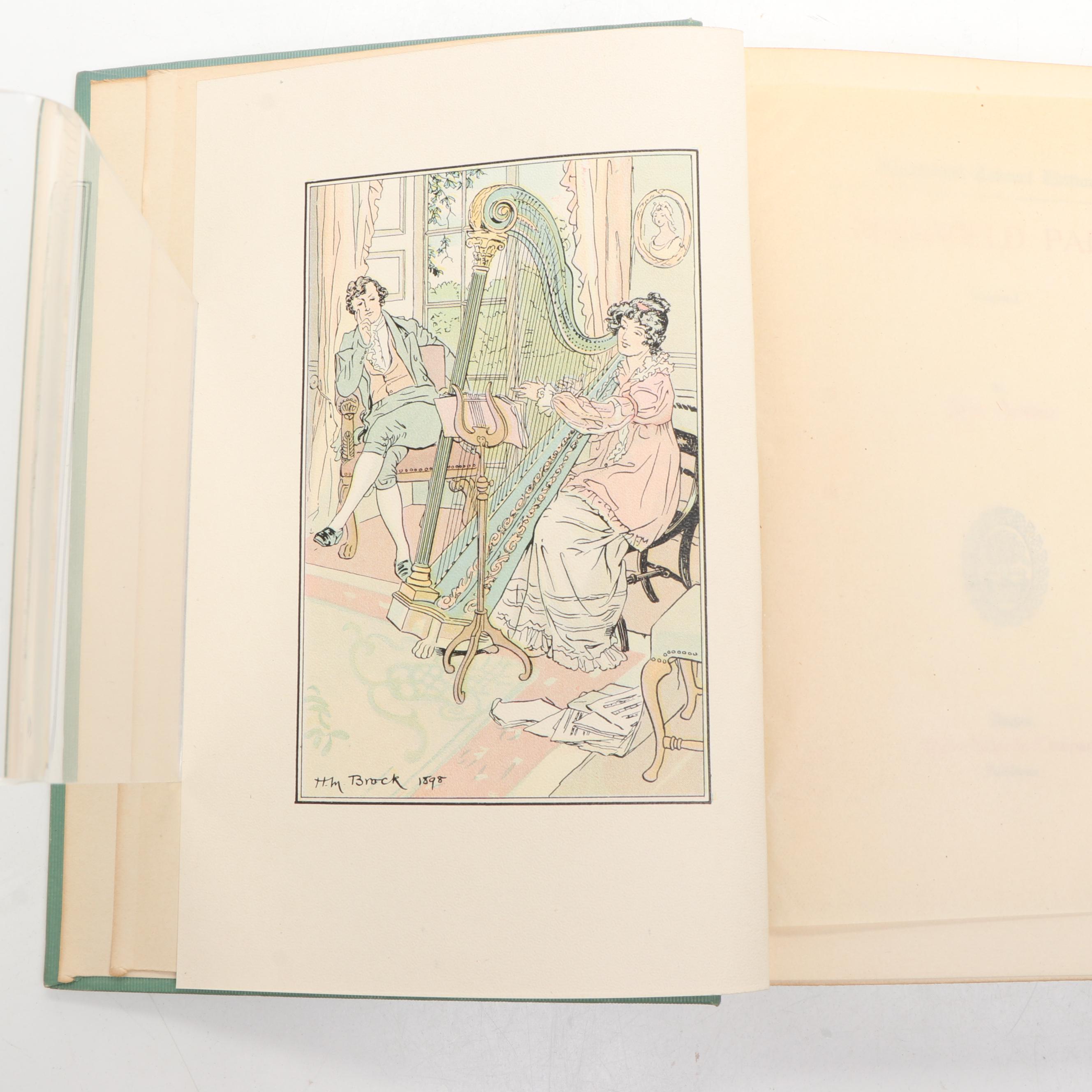 Illustrated Cabinet Edition "The Works of Jane Austen" Partial Set, circa 1910