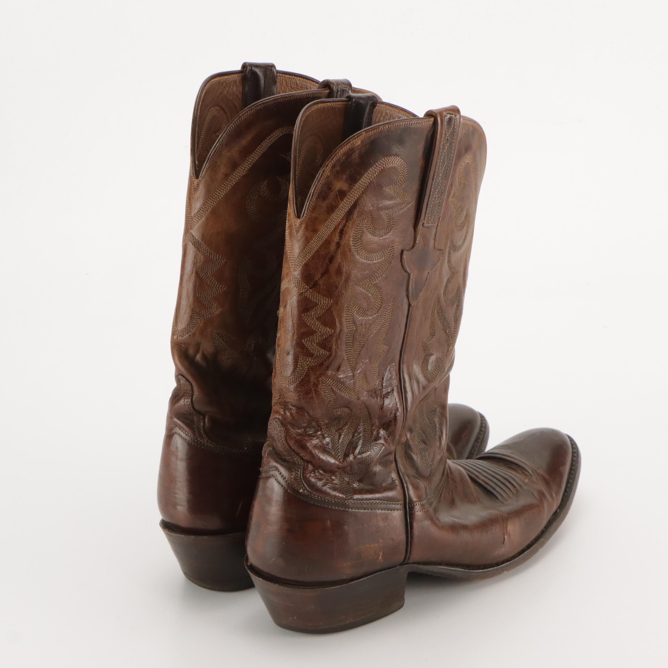 Men's Lucchese Western Boots in Leather