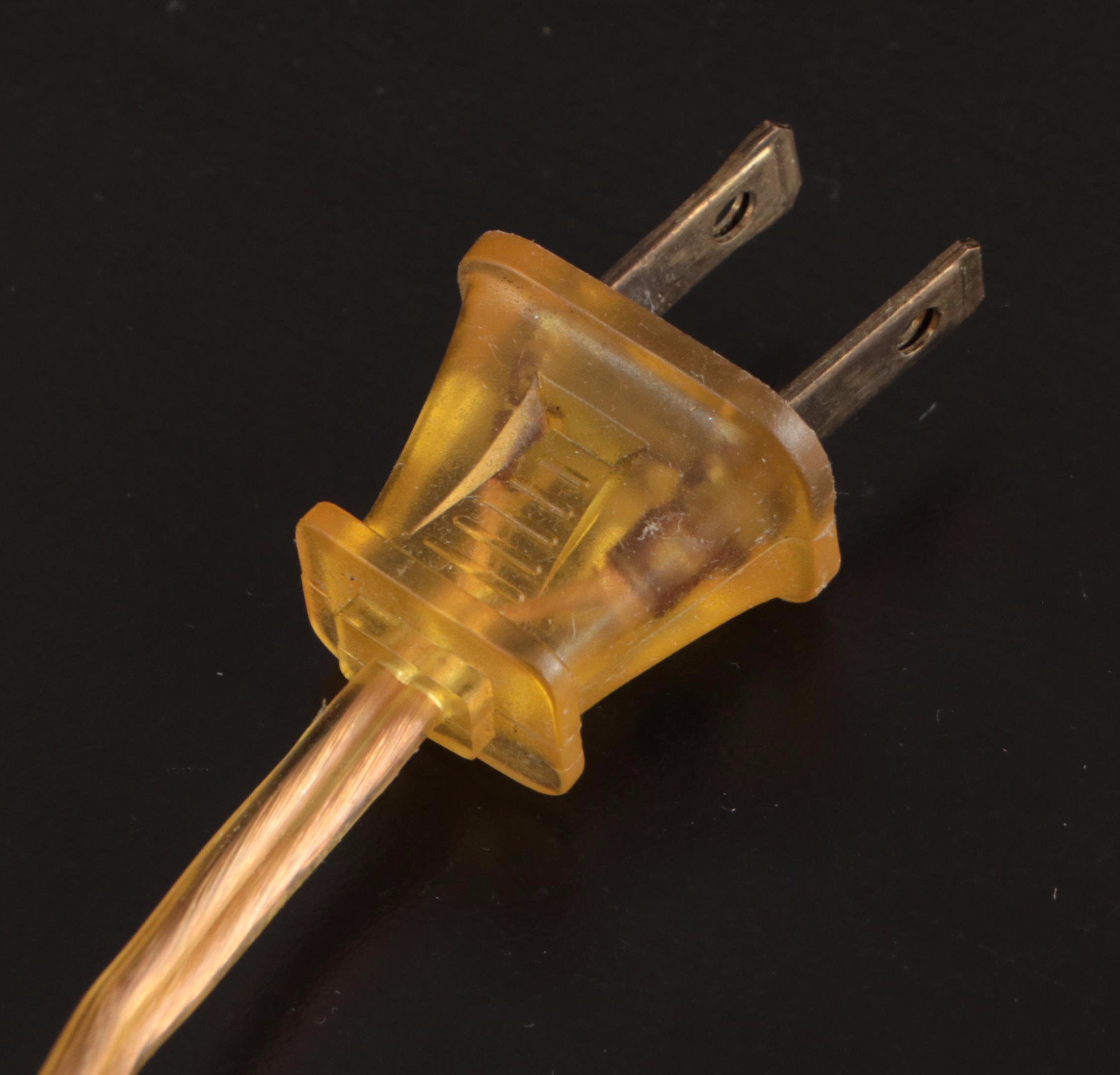 Lacquered Brass Footed Table Lamps with Glass Hurricanes