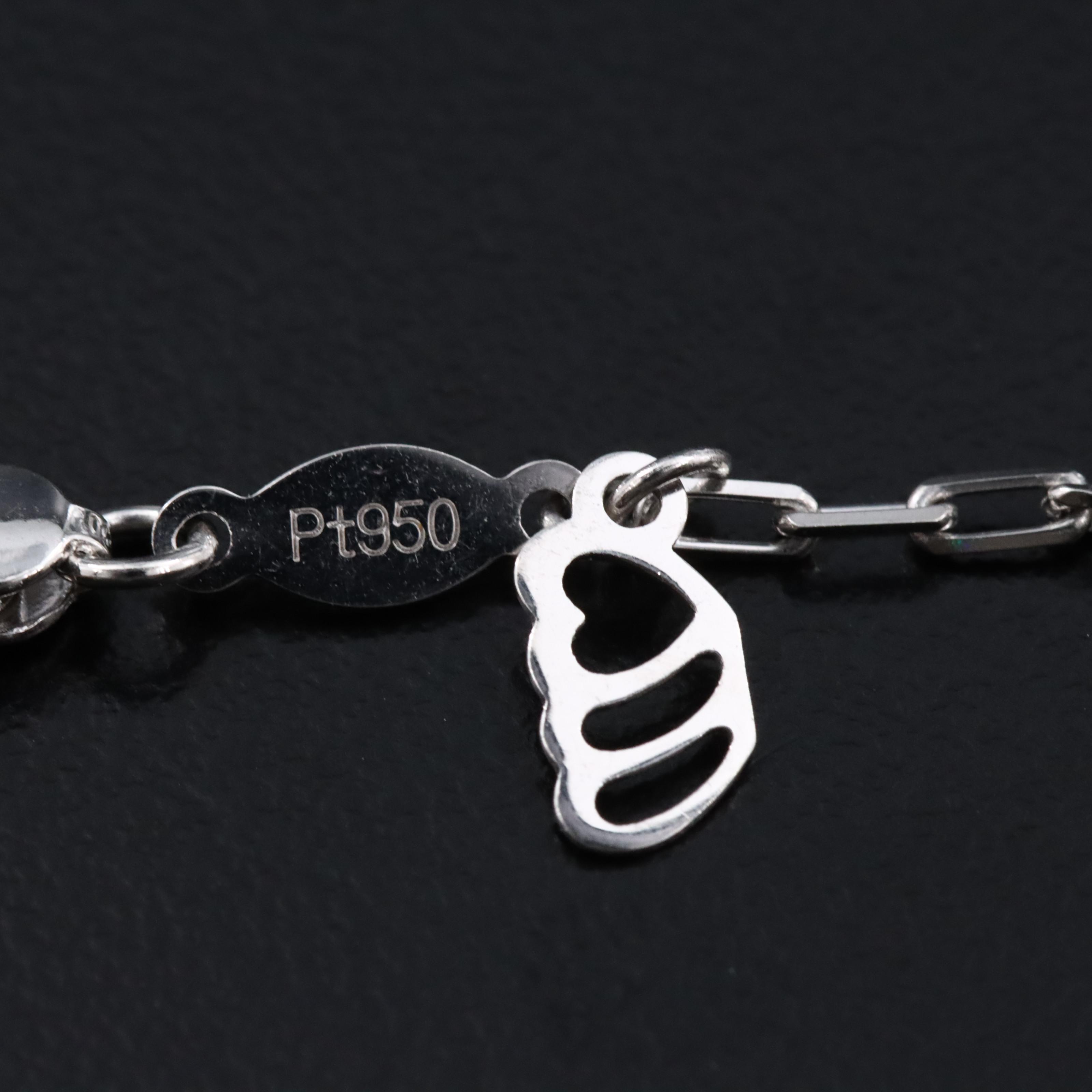 Platinum 9.40 CTW Lab Grown Diamond Station Necklace