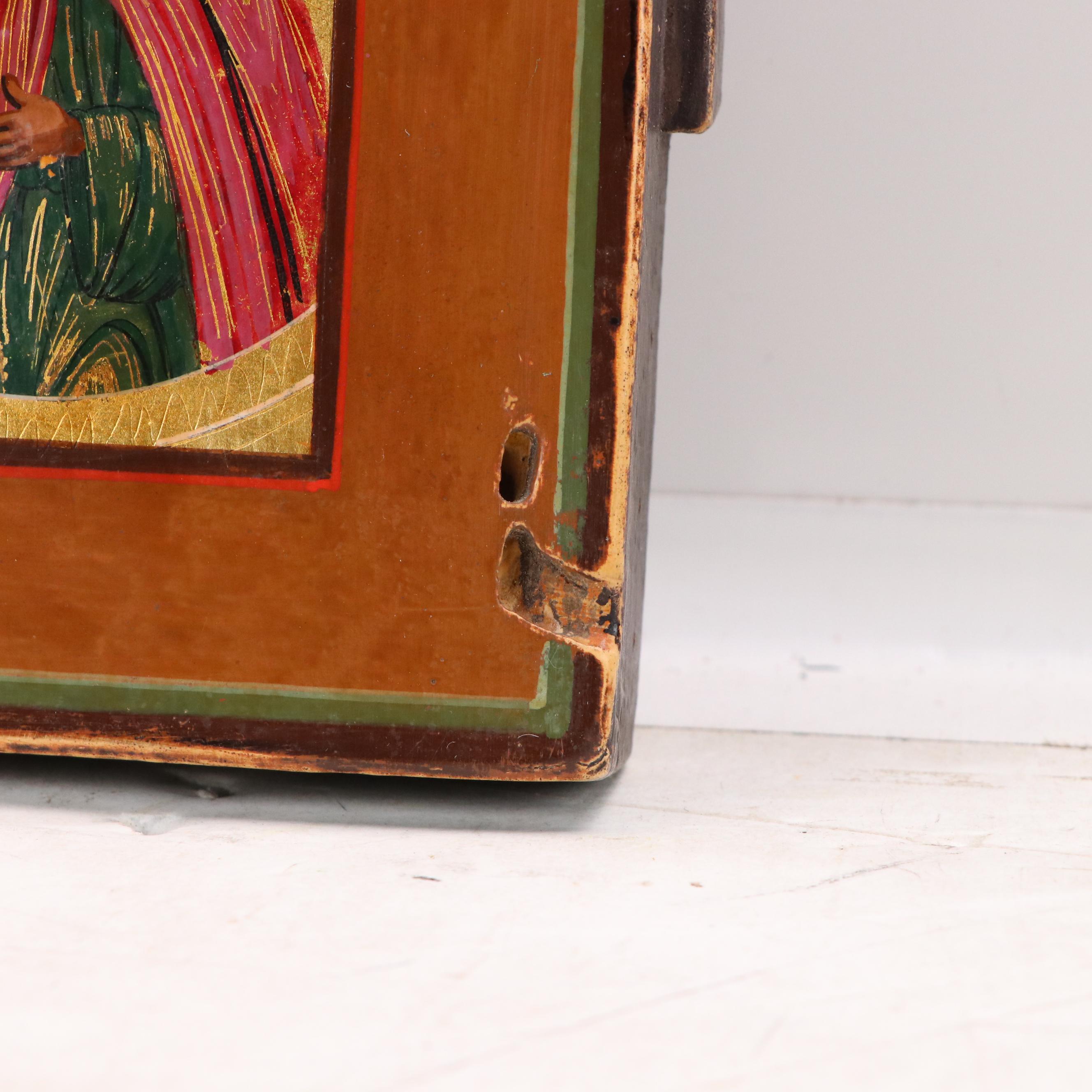 Orthodox Christian Hand-Painted Icon of Saints