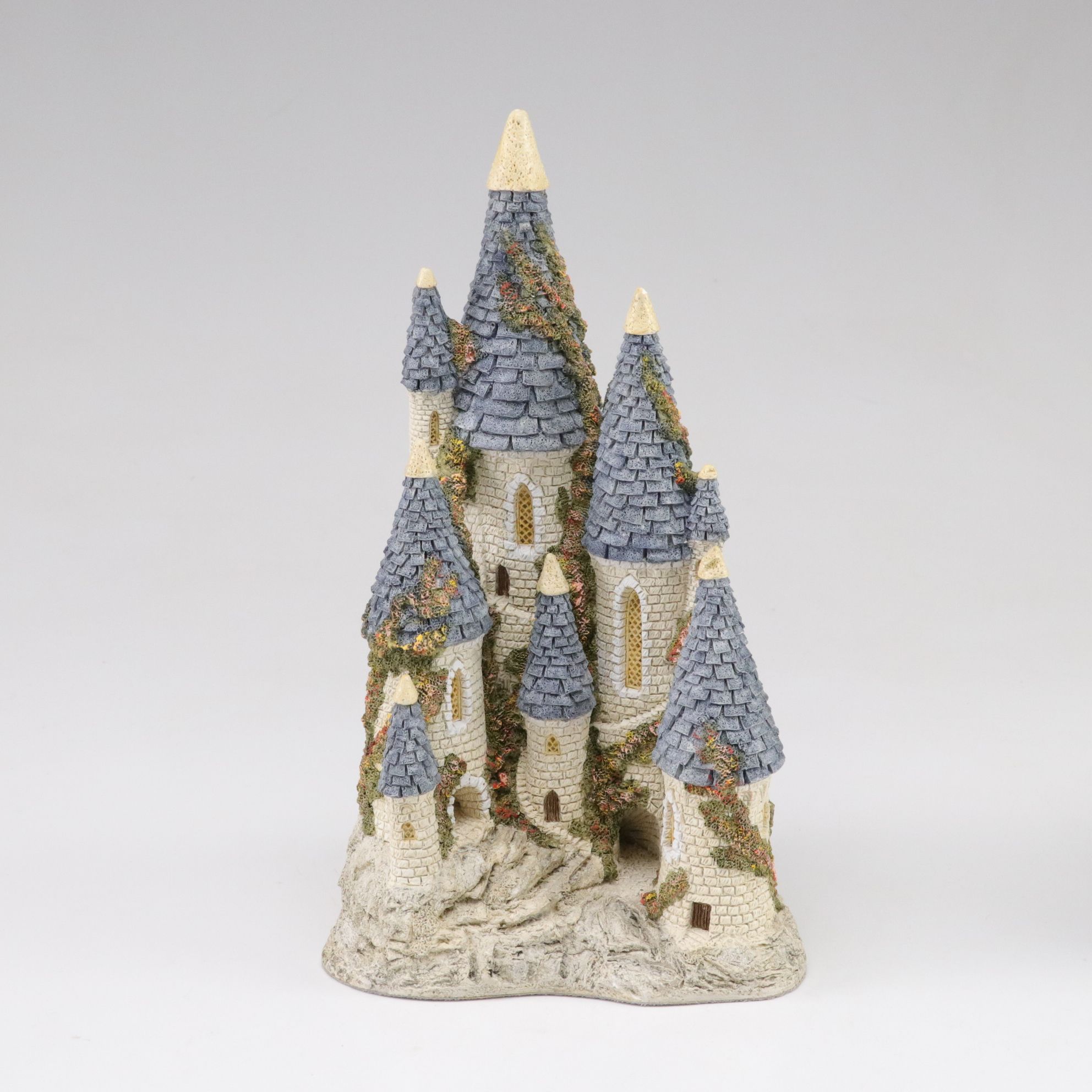 Five David Winter Cottages with "Fairytale Castle", Late 20th Century