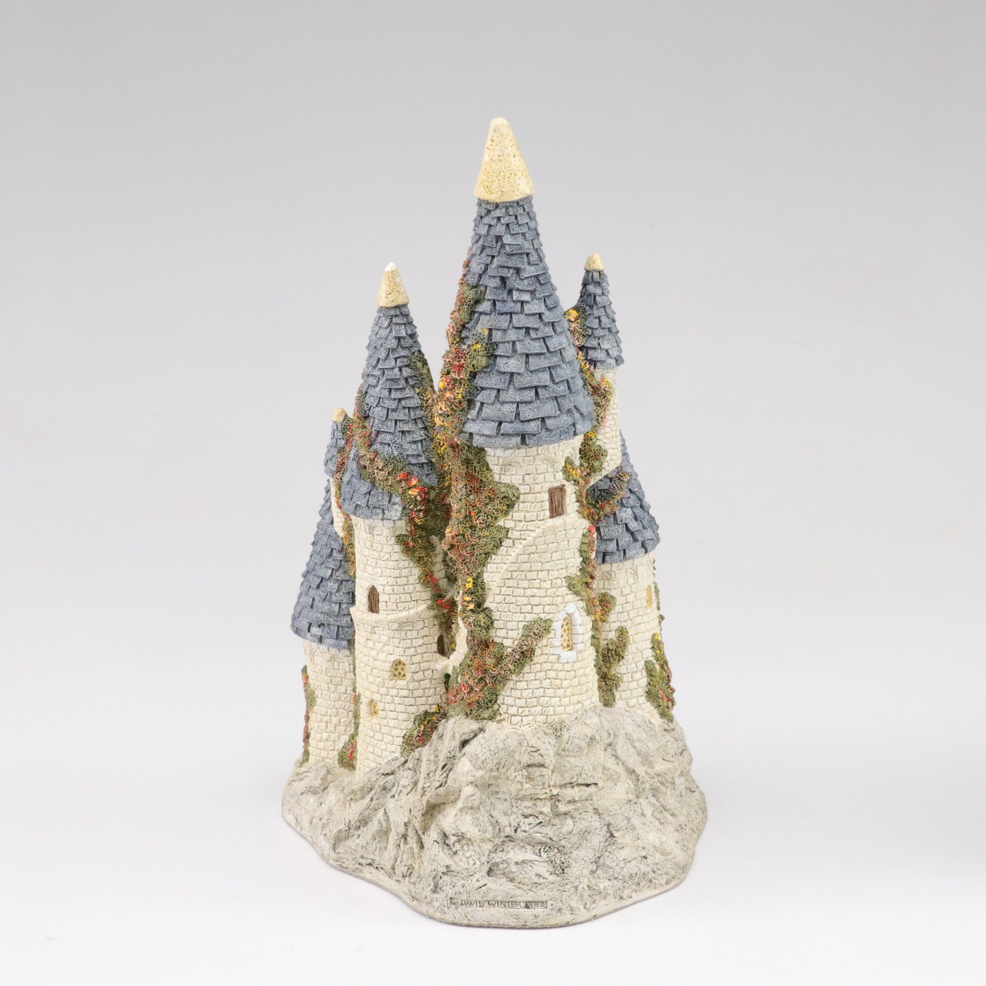Five David Winter Cottages with "Fairytale Castle", Late 20th Century