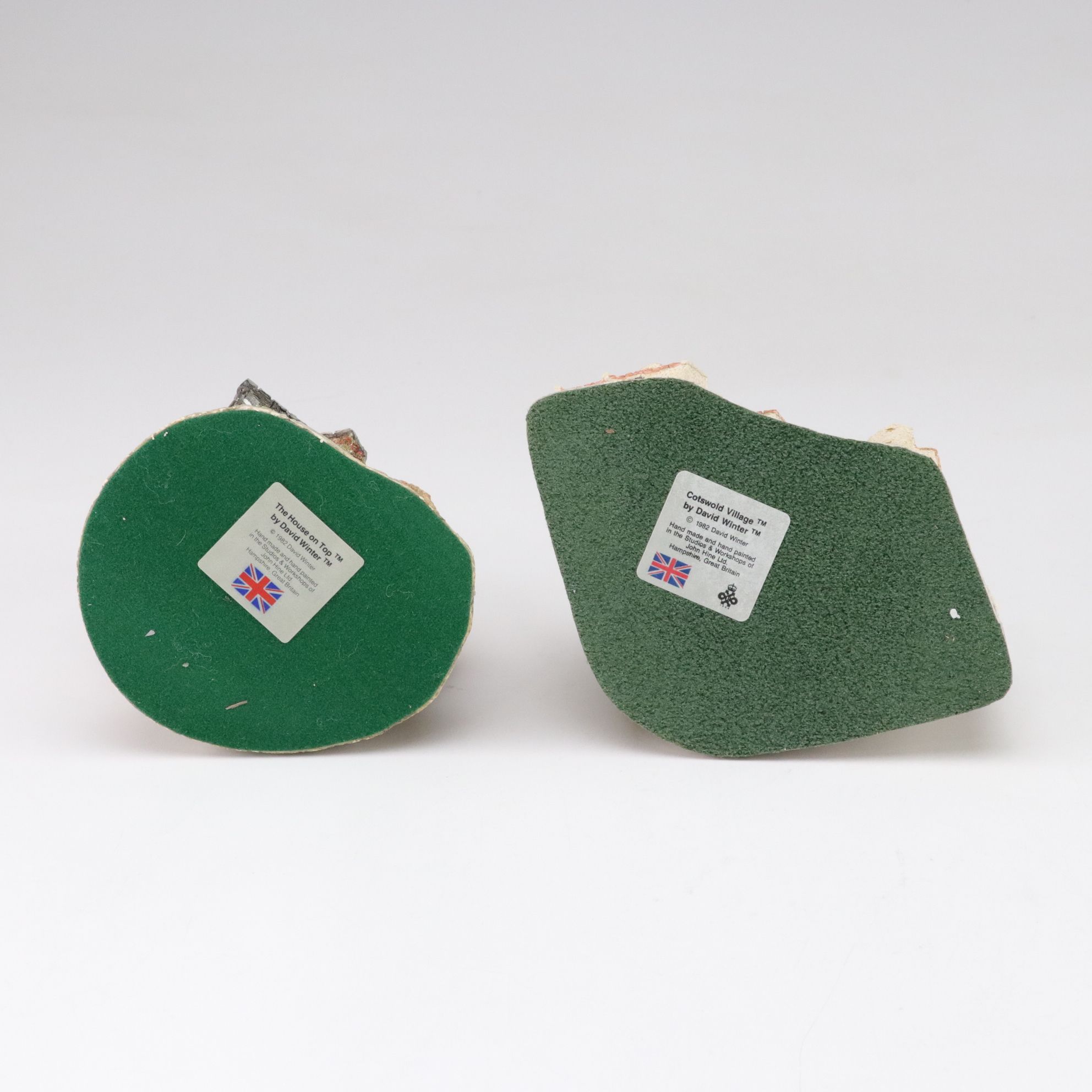 Five David Winter Cottages with "Fairytale Castle", Late 20th Century