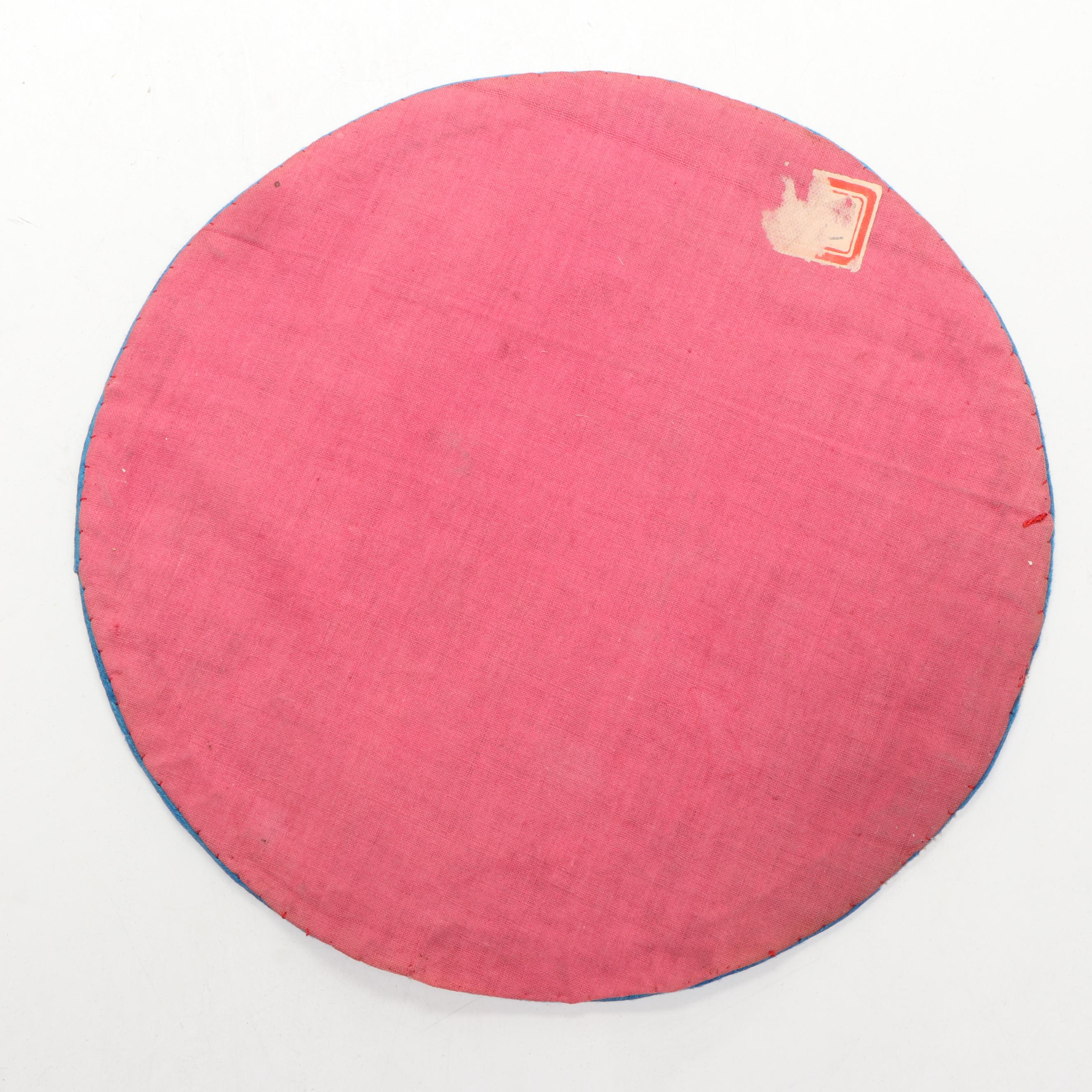 Chinese Peony and Butterfly Embroidered Silk Textile with Other Chinese Textiles