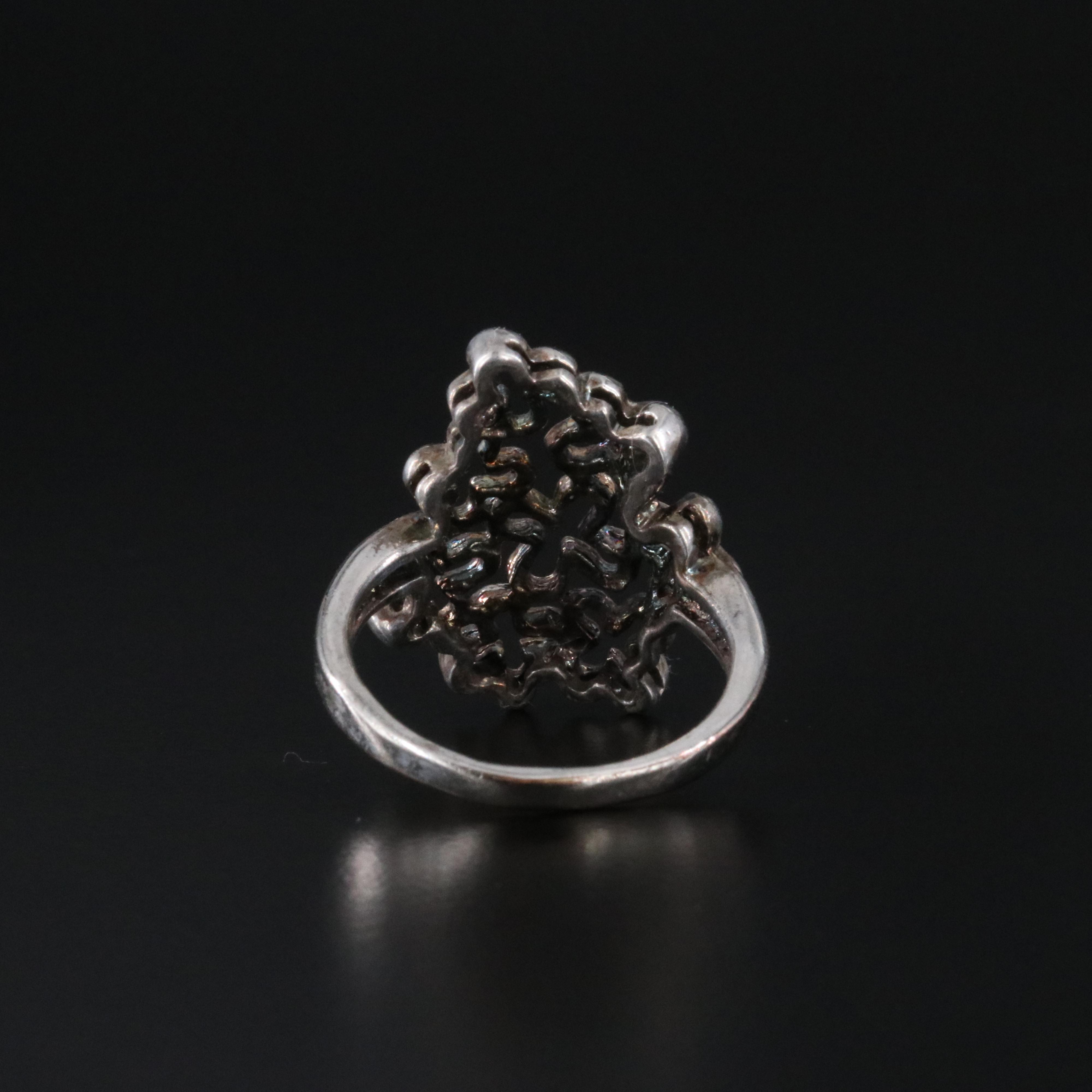 Sterling Flower Cluster