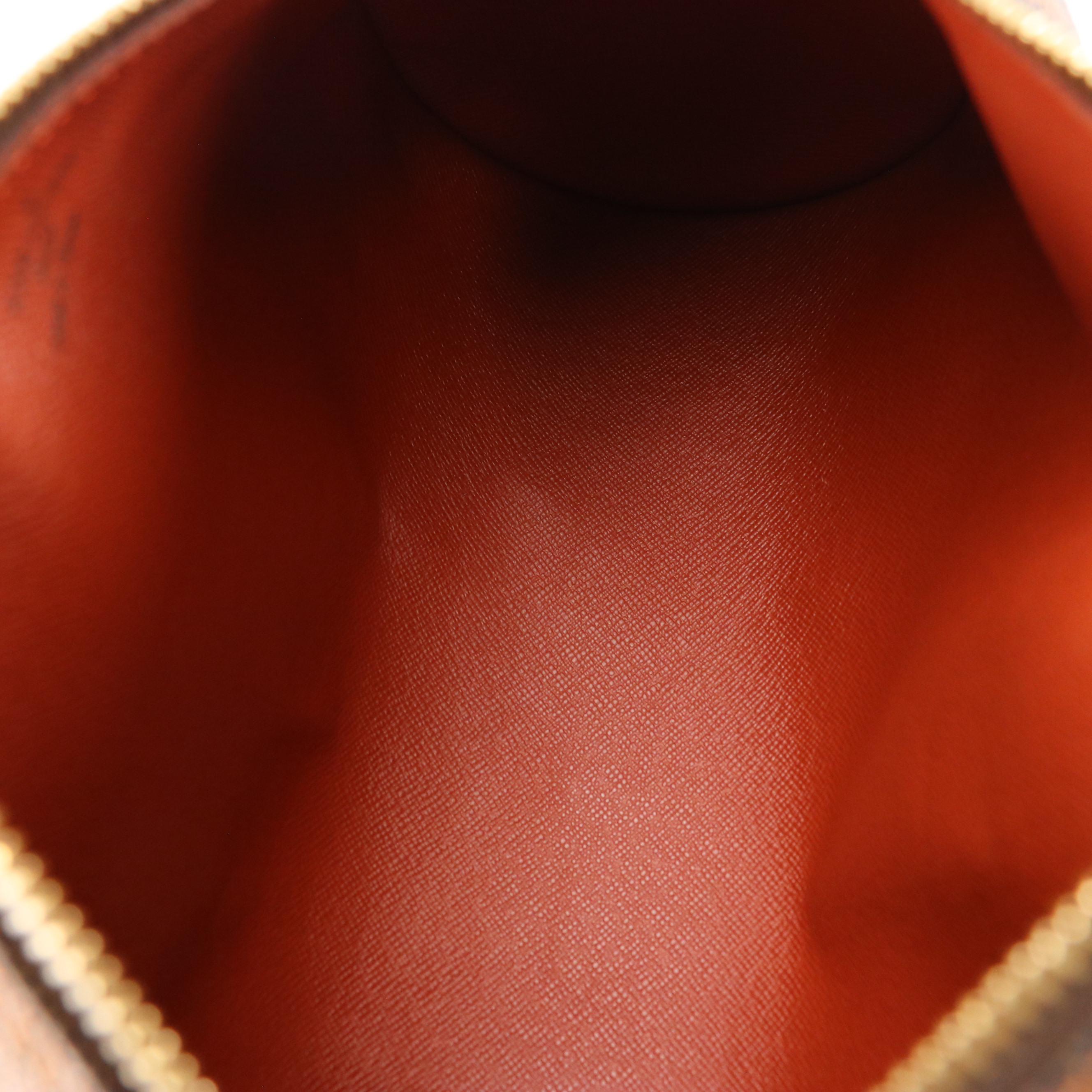 Louis Vuitton Papillon 26 Bag in Damier Ebene Canvas and Leather Trim