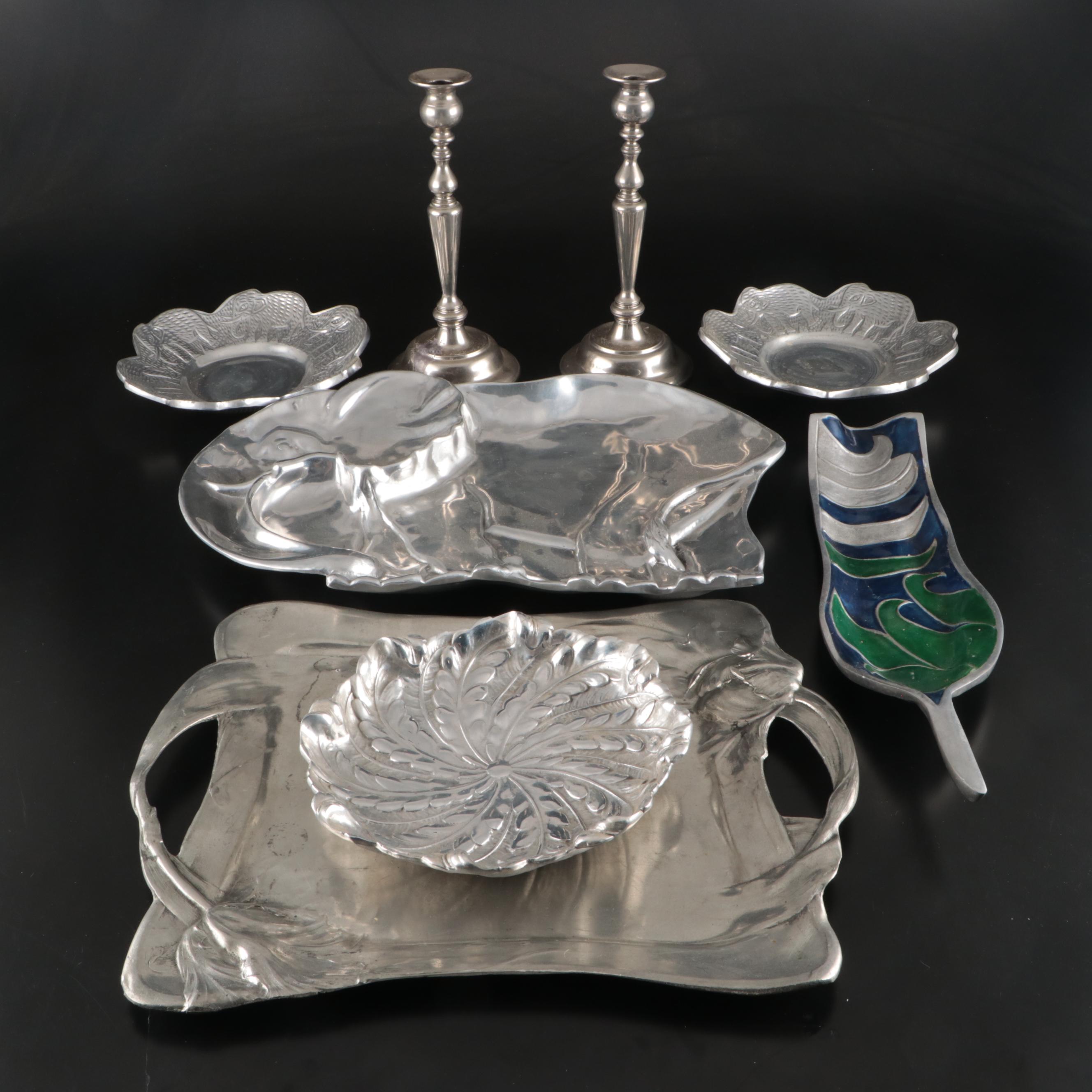 Mariposa with Other Metal Elephant Shaped Dishes and Tableware