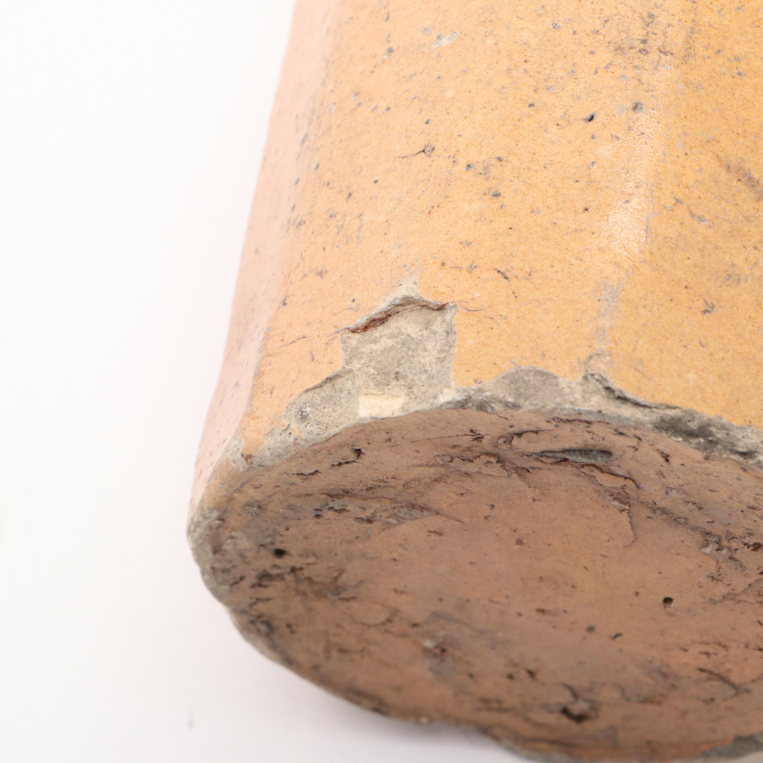 Thomas Stacy Ohio Stoneware Sarsaparilla Bottle with Yellowware Pippin Bowl