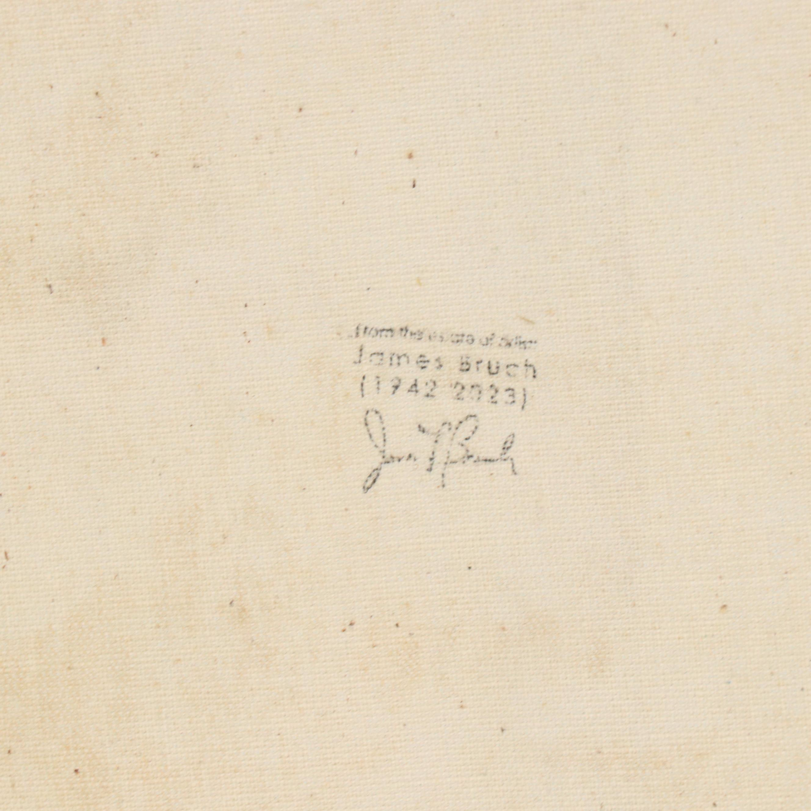 Oil Painting of Abstracted Moonlit Bird