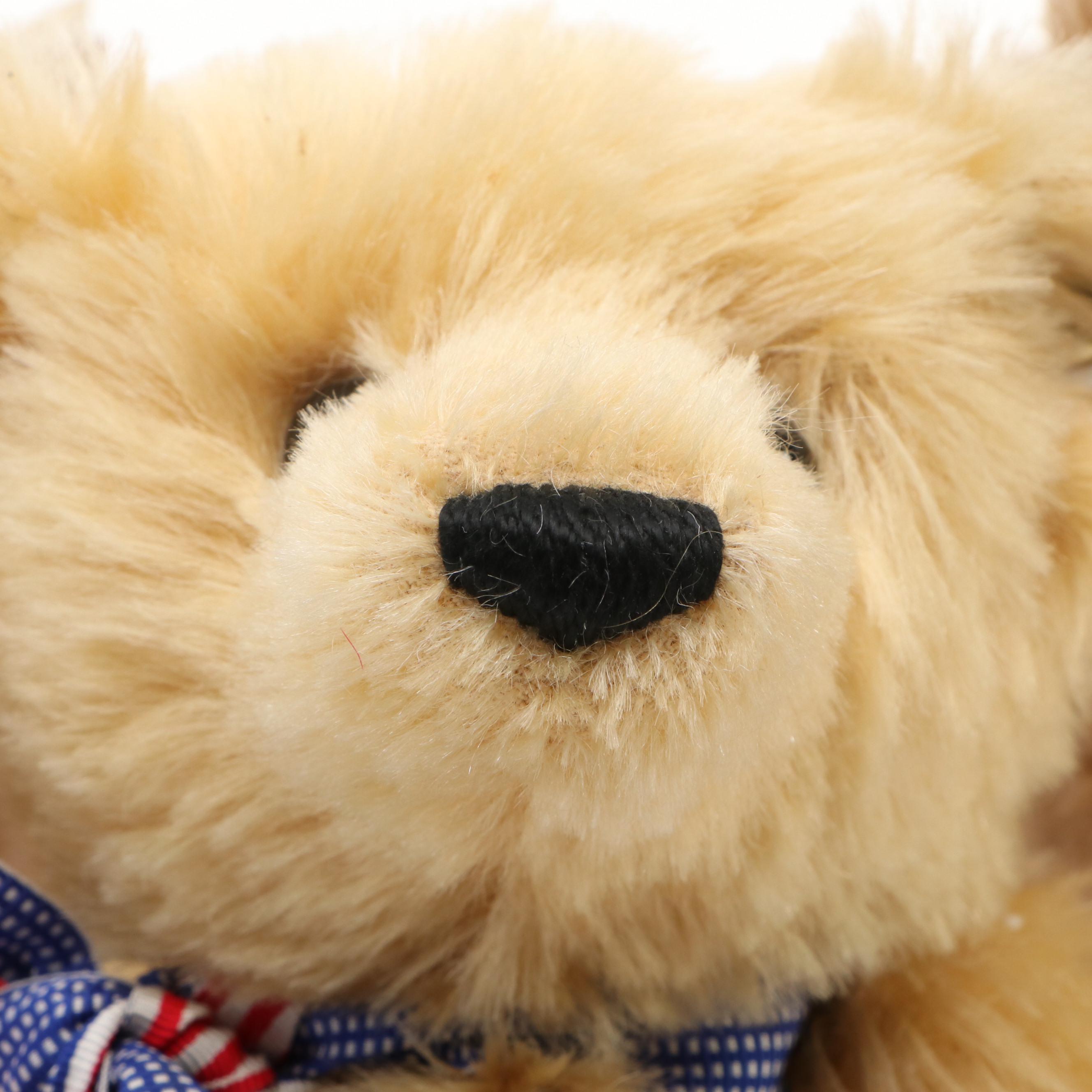 Steiff "Abraham Lincoln," "Teddy Bear George" and "Teddy's Bear" Stuffed Animals