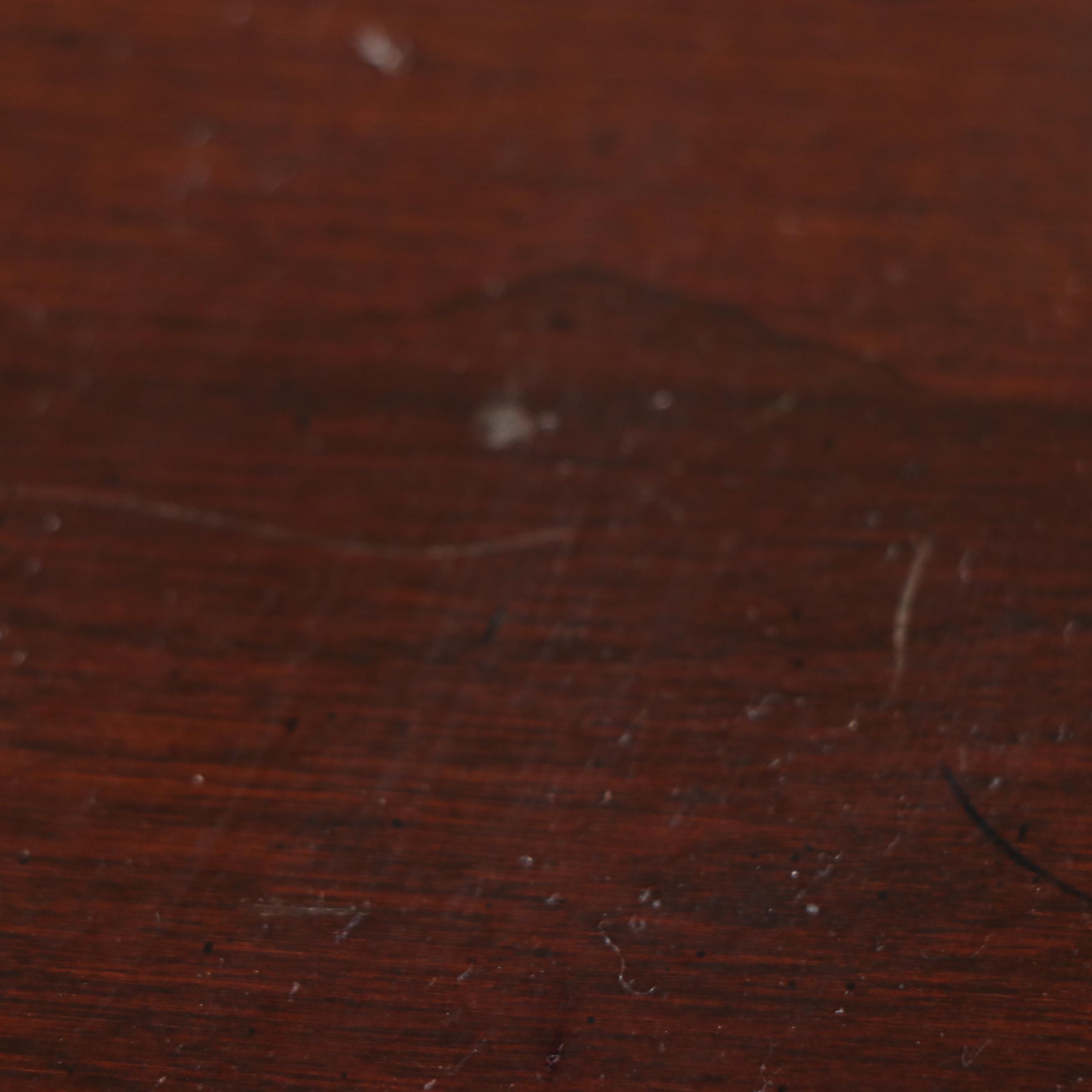 Ethan Allen Queen Anne Style Mahogany Lowboy, Late 20th Century