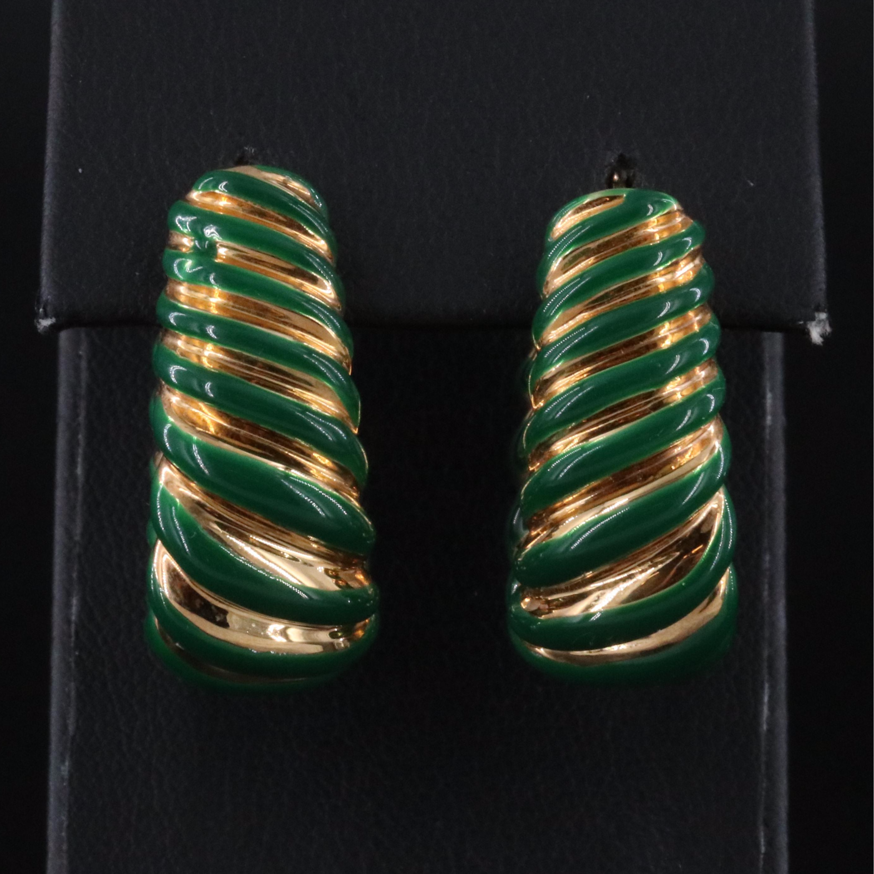 Italian Milor 14K Electroformed Earrings