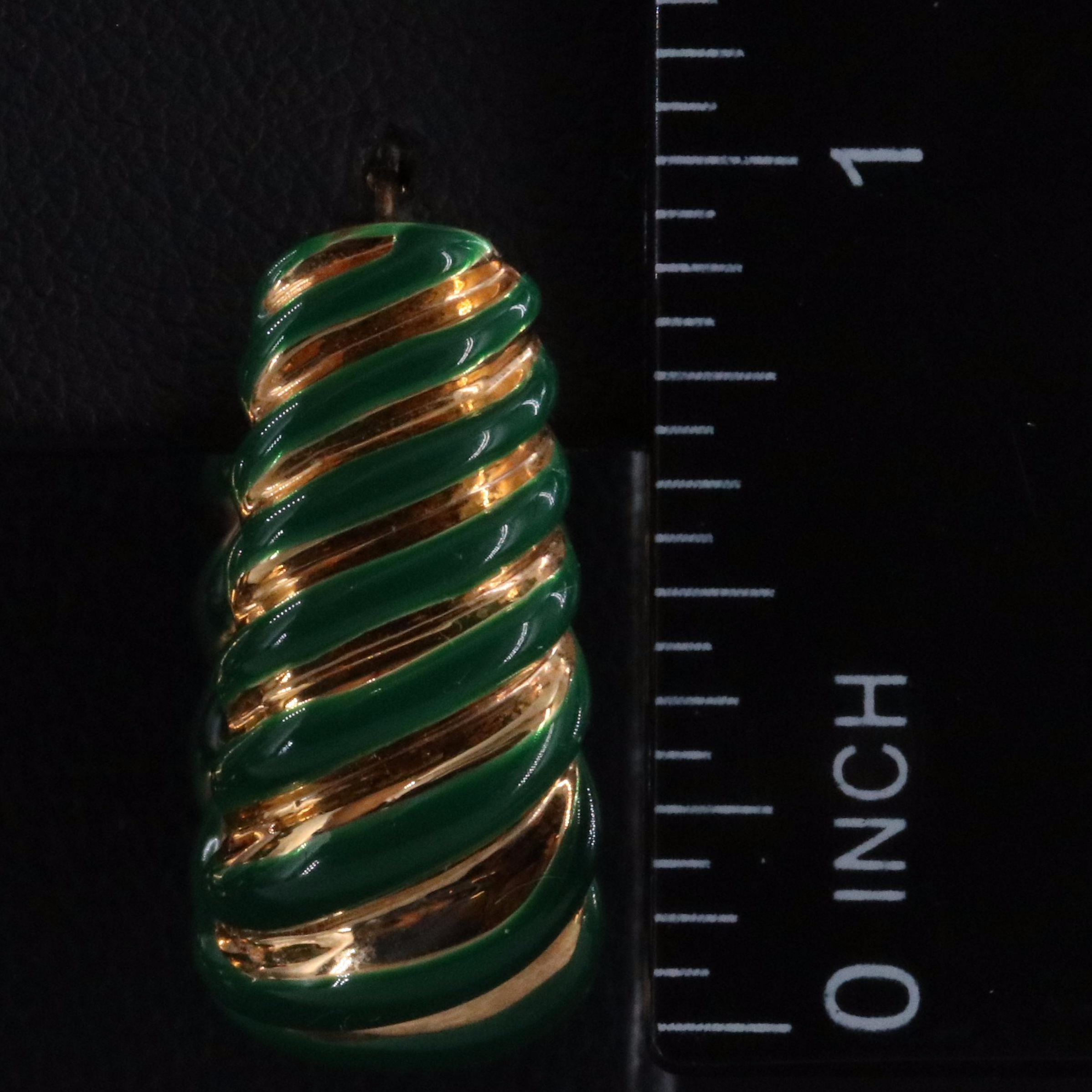 Italian Milor 14K Electroformed Earrings