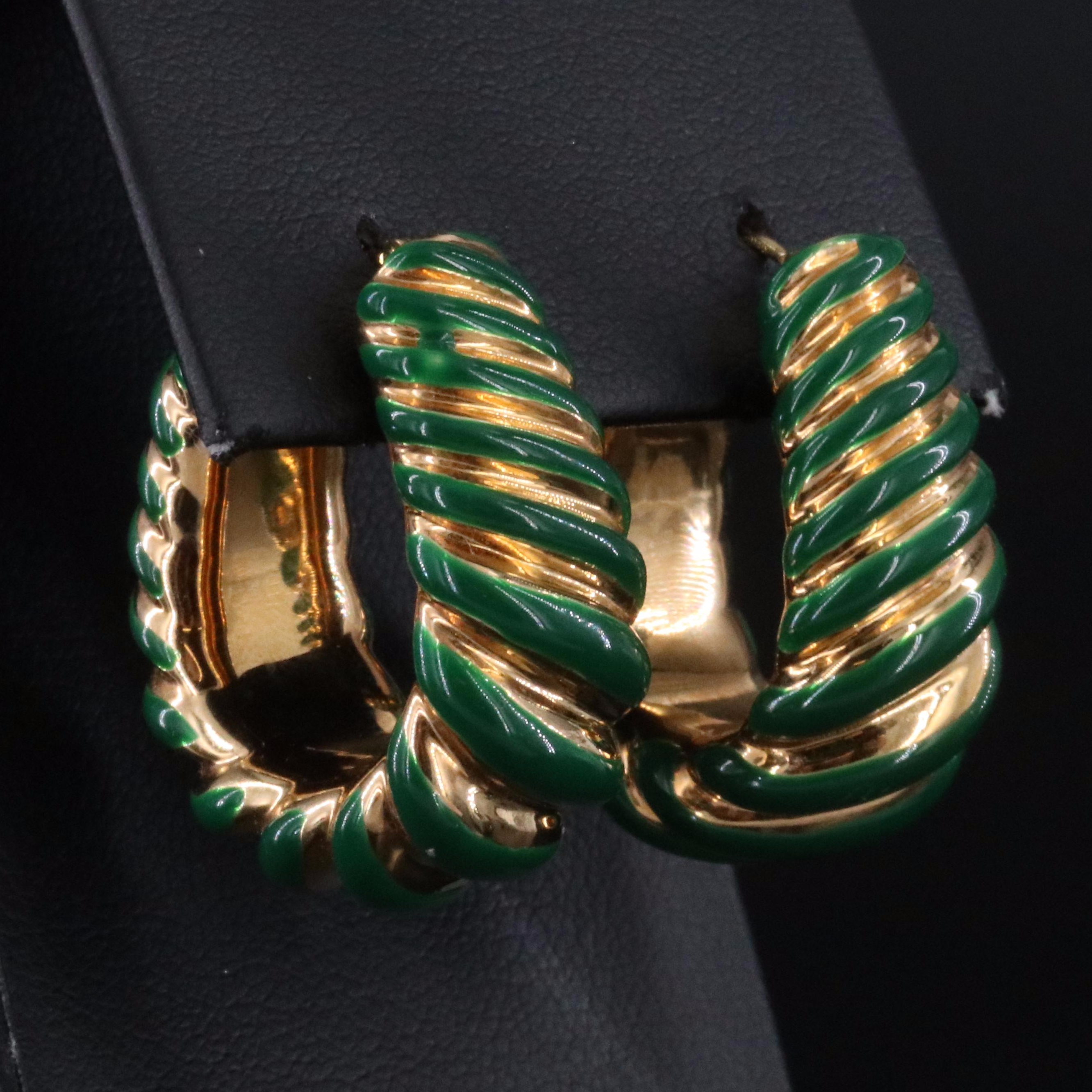 Italian Milor 14K Electroformed Earrings