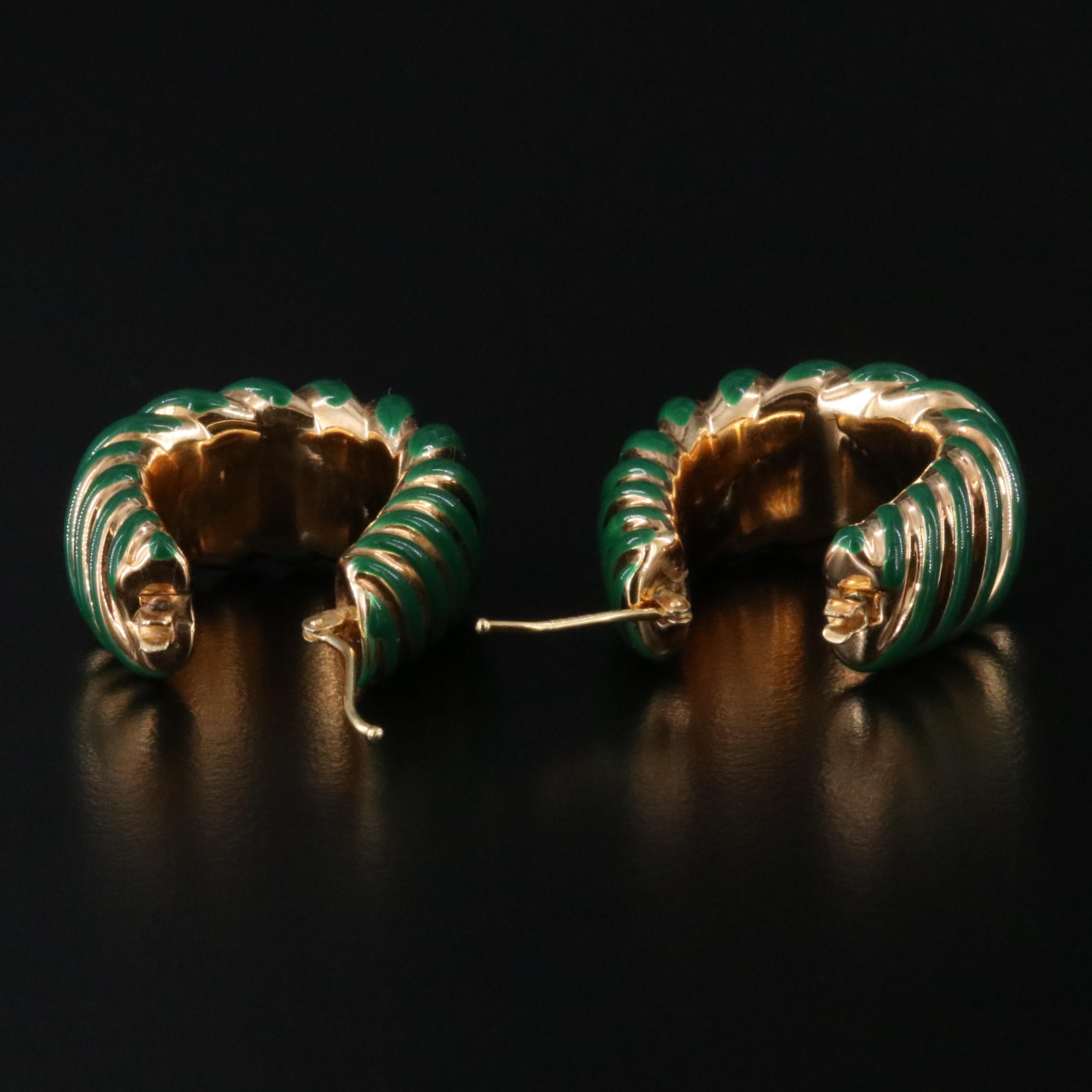 Italian Milor 14K Electroformed Earrings