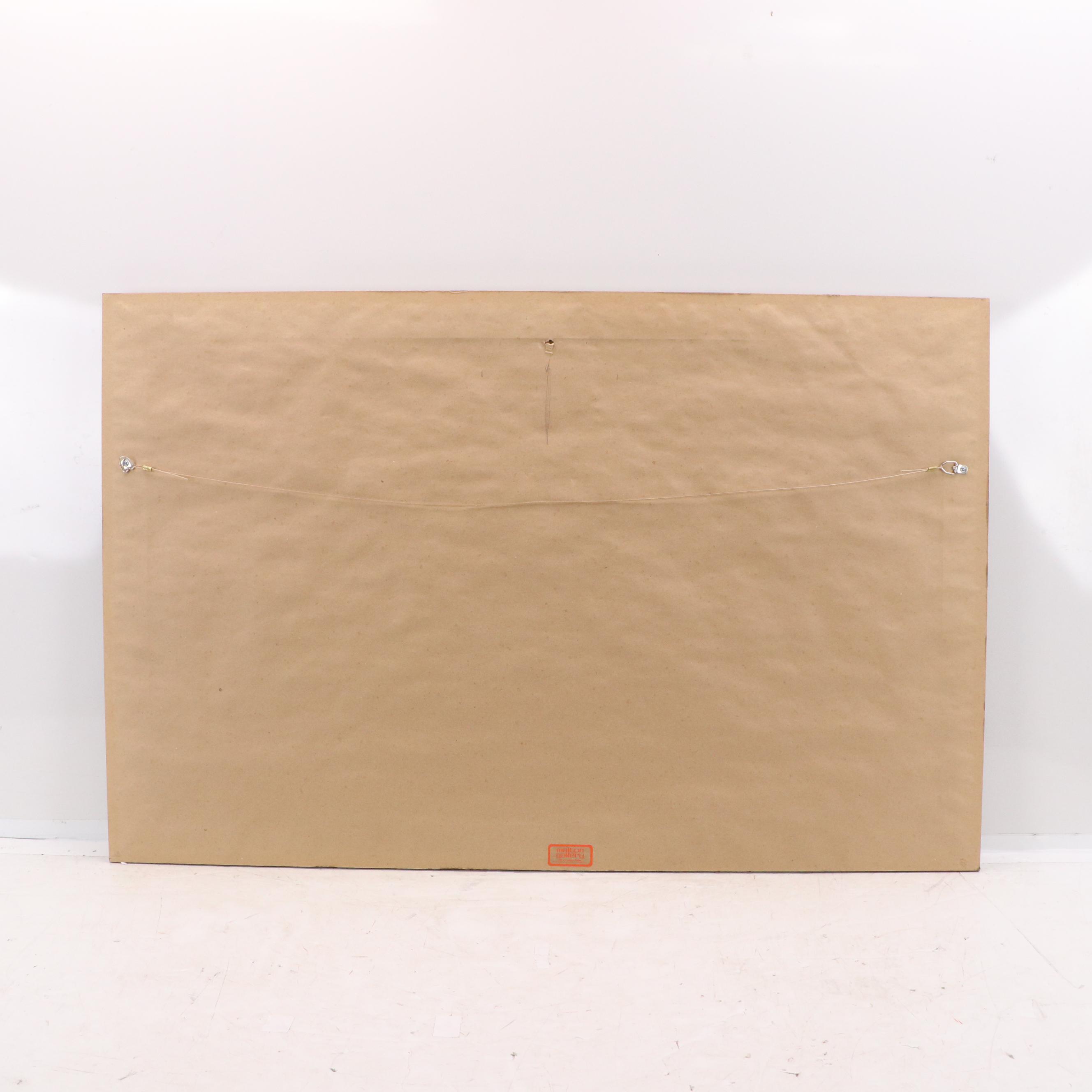 Impasto Landscape Oil Painting of Meandering River, Late 20th to Early 21st C.