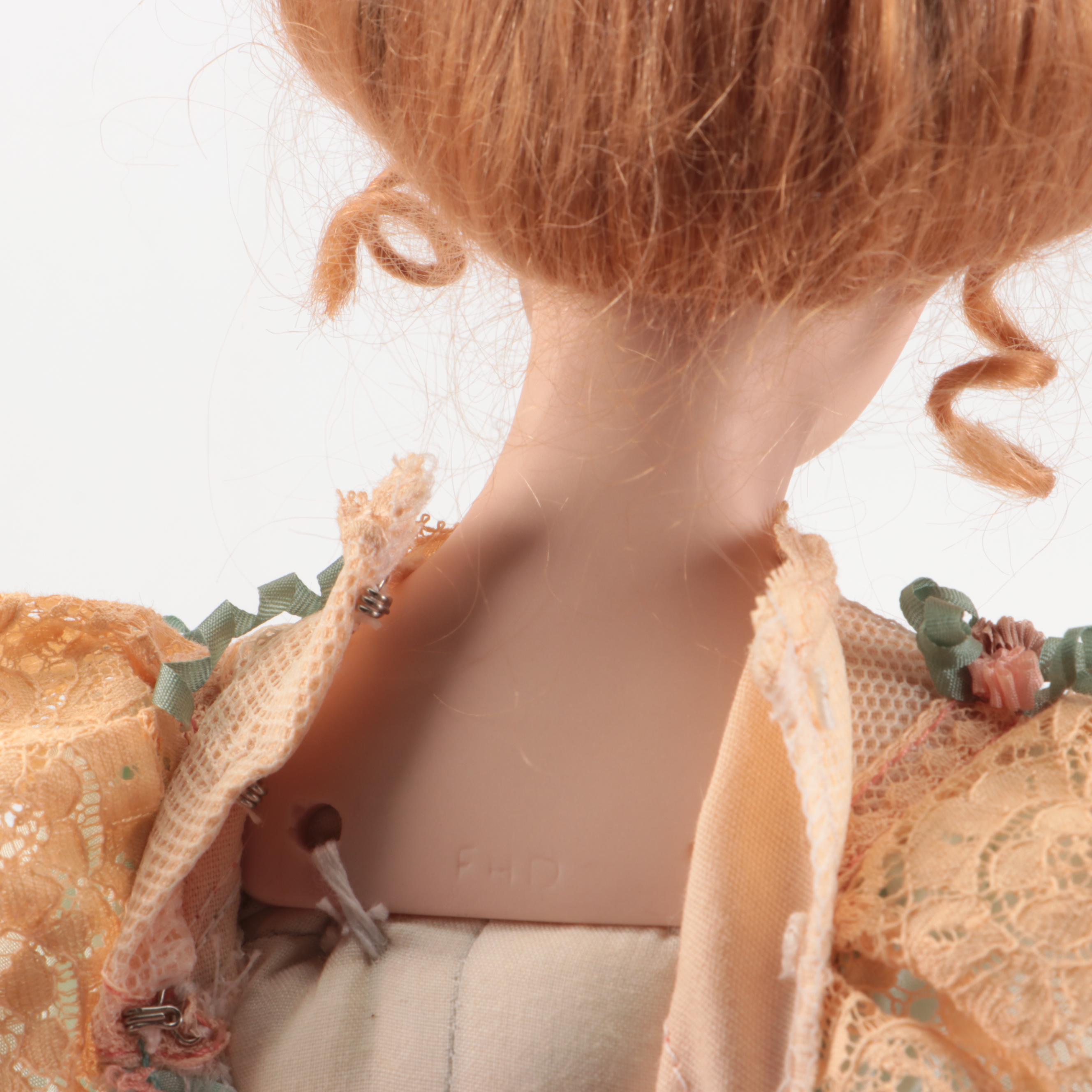 Franklin Heirloom "Violette" and Other Gibson Girl Porcelain Doll, Late 20th C.