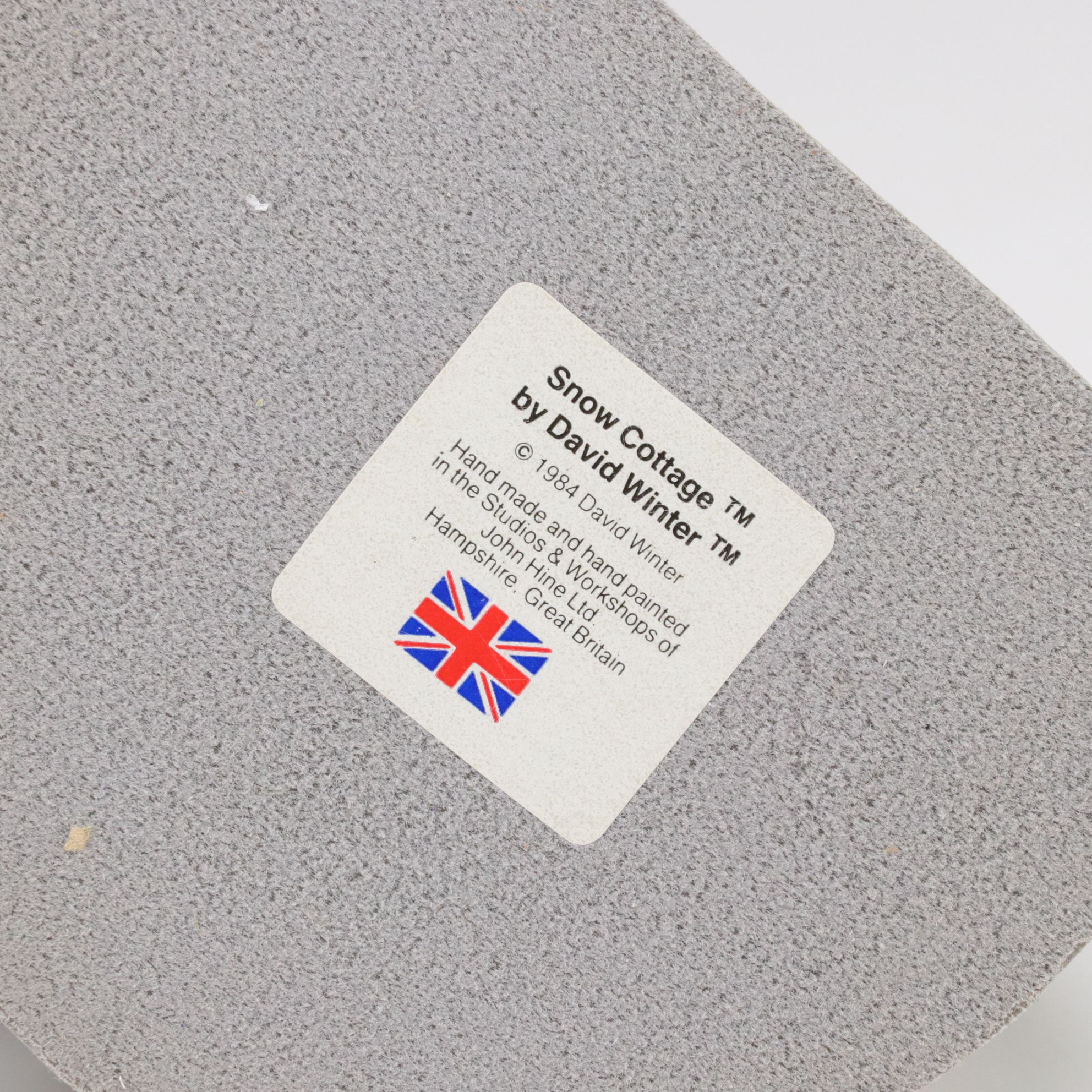 Six David Winter Cottages with "Squires Hall" and "Snow Cottage"