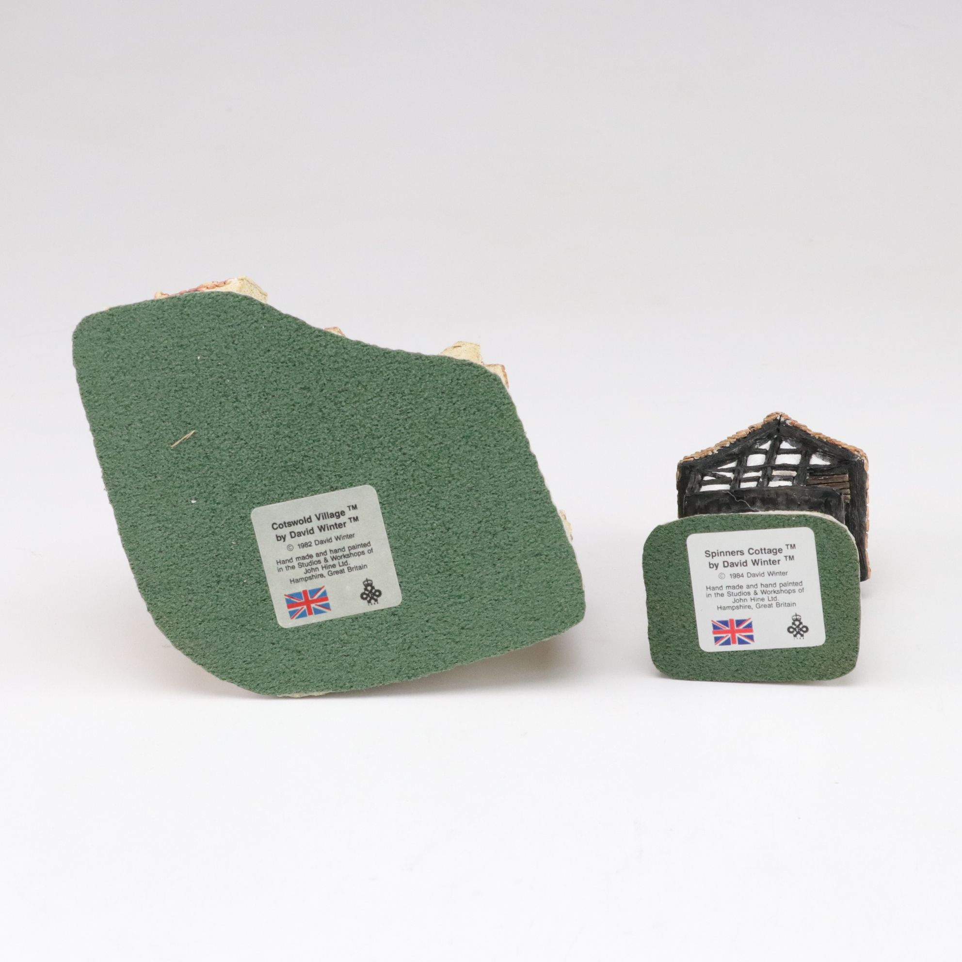 Six David Winter Cottages with "Squires Hall" and "Snow Cottage"